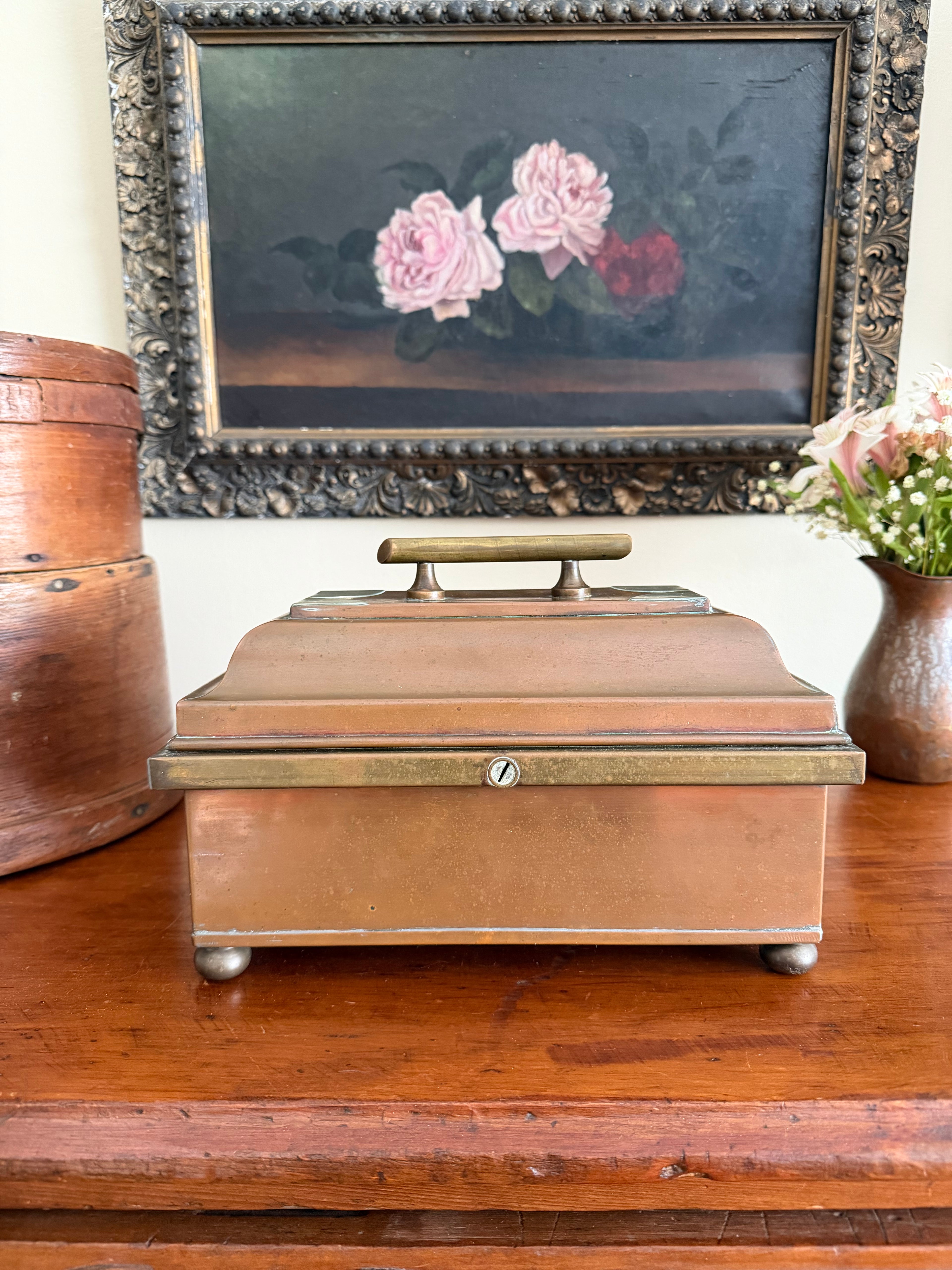 Antique Copper and Brass Box