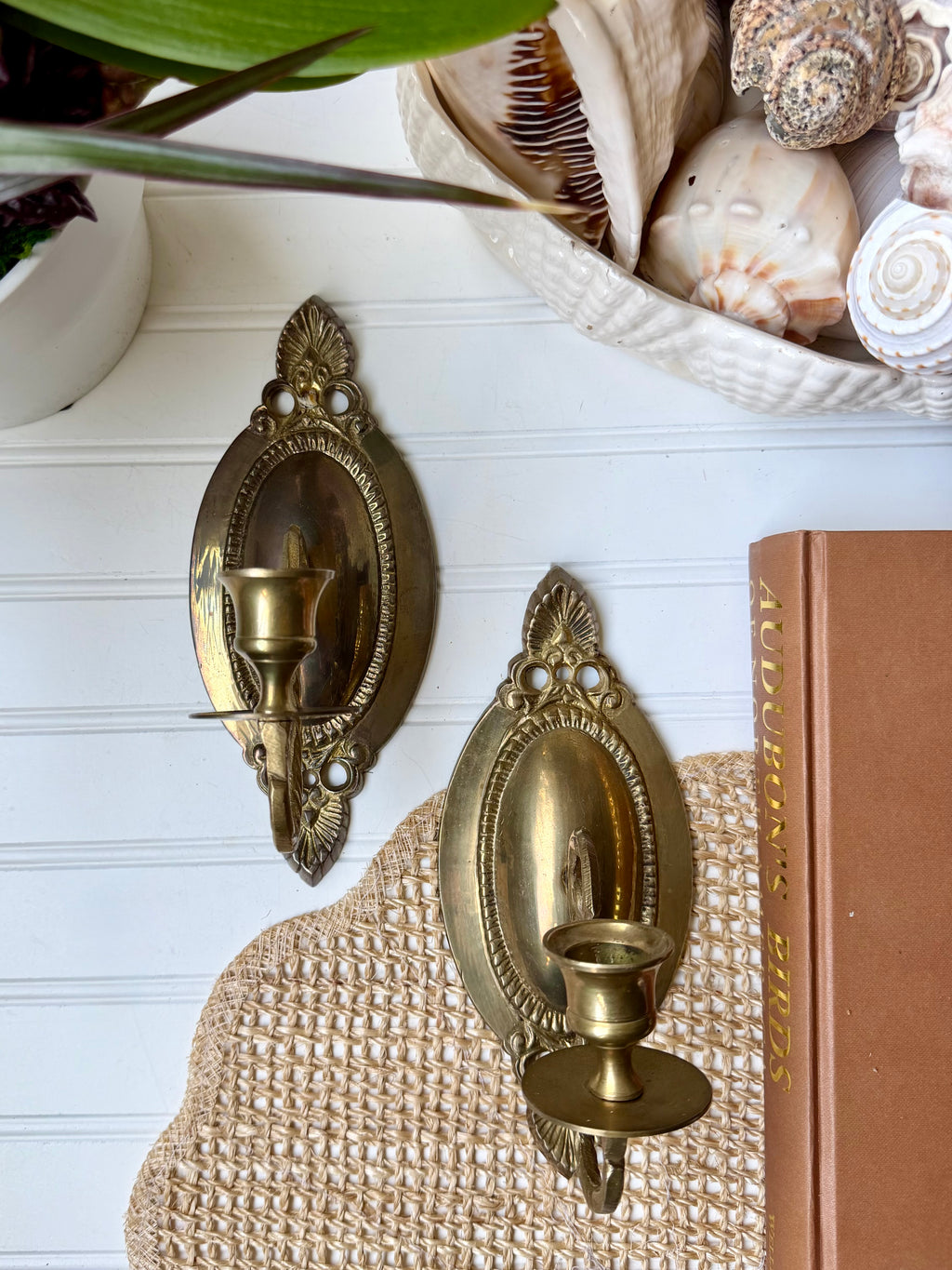 Brass Candle Sconces