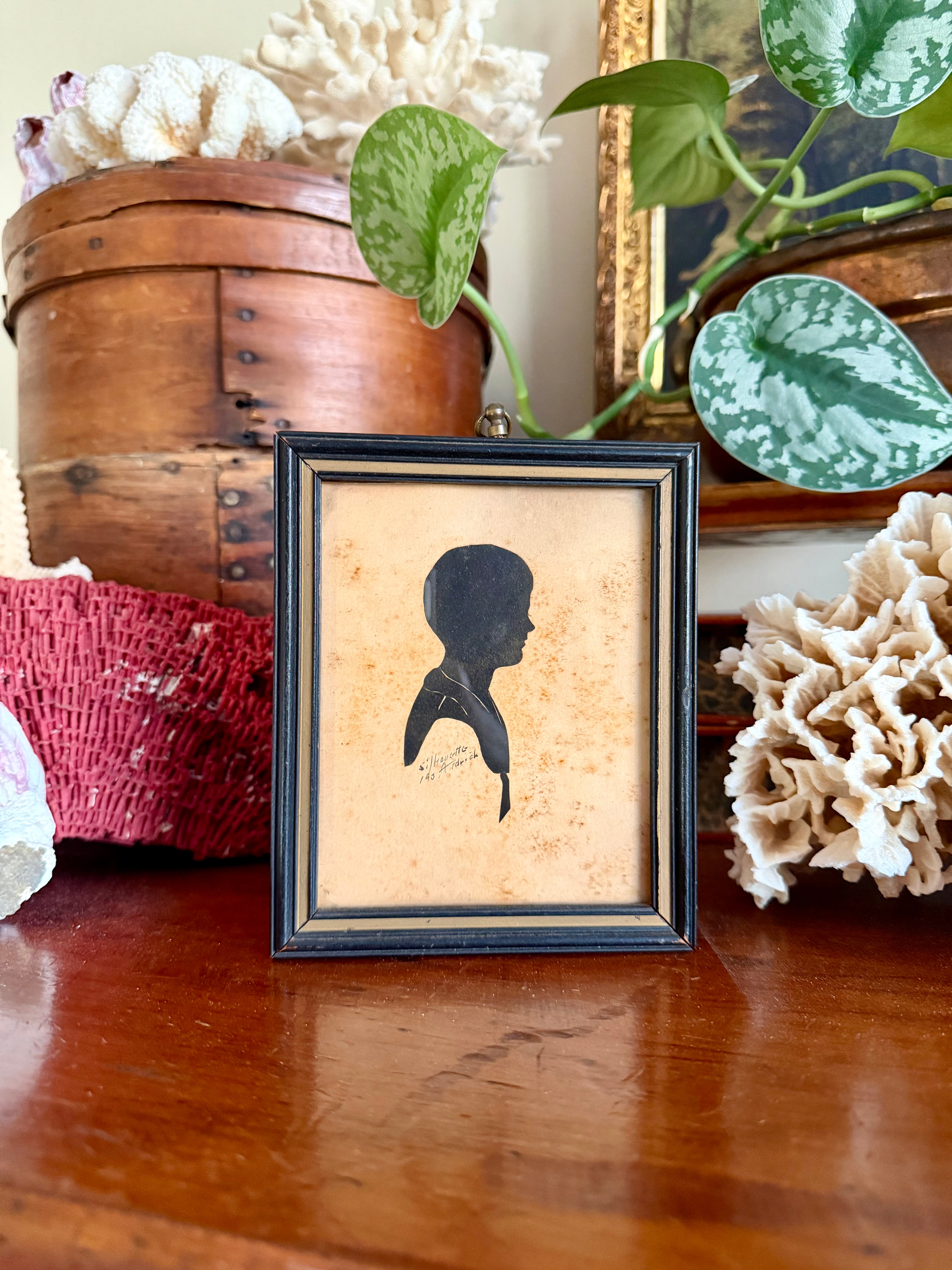 Vintage Hand-Cut Silhouette Portrait