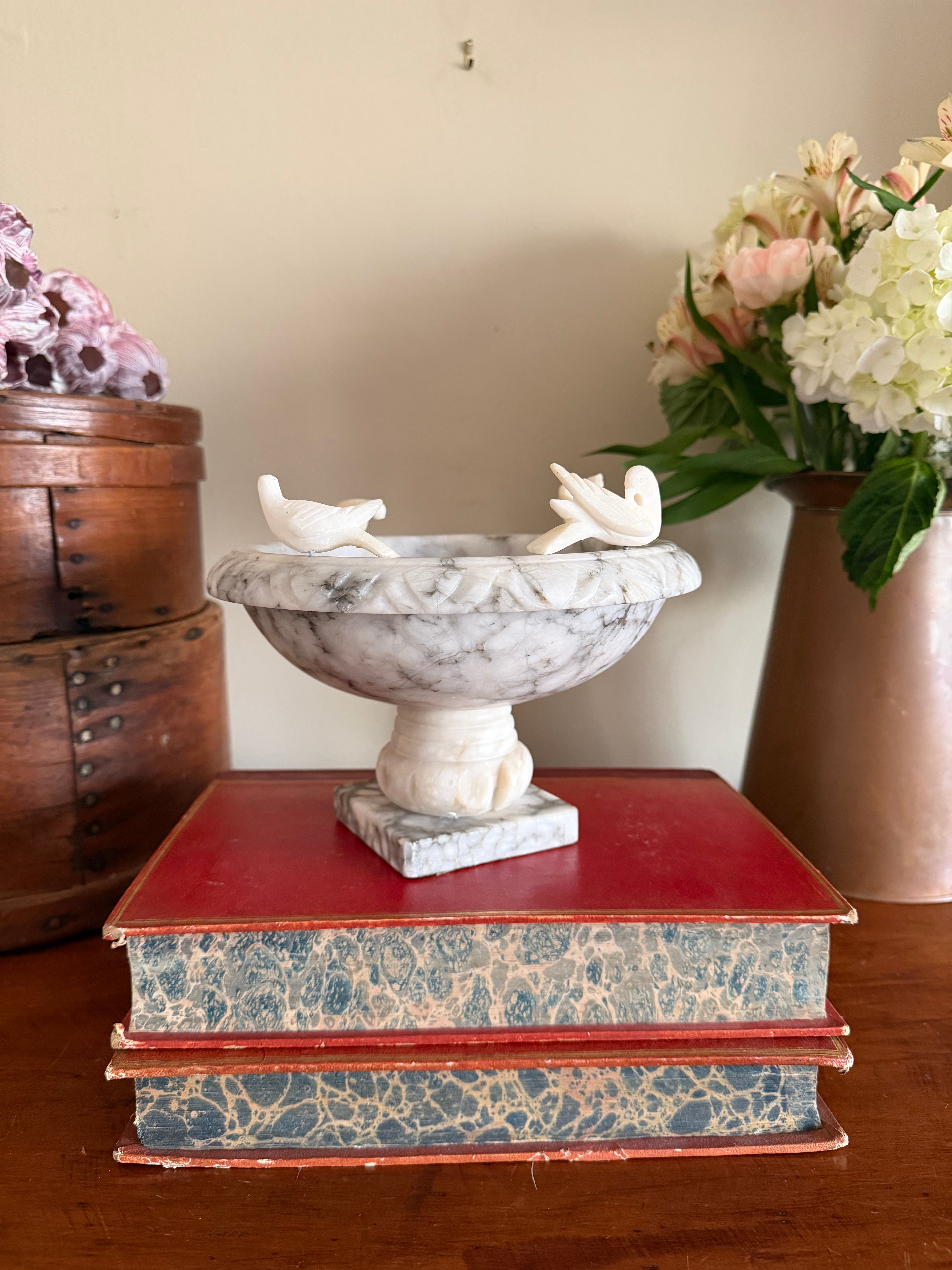 Alabaster Bird Bath