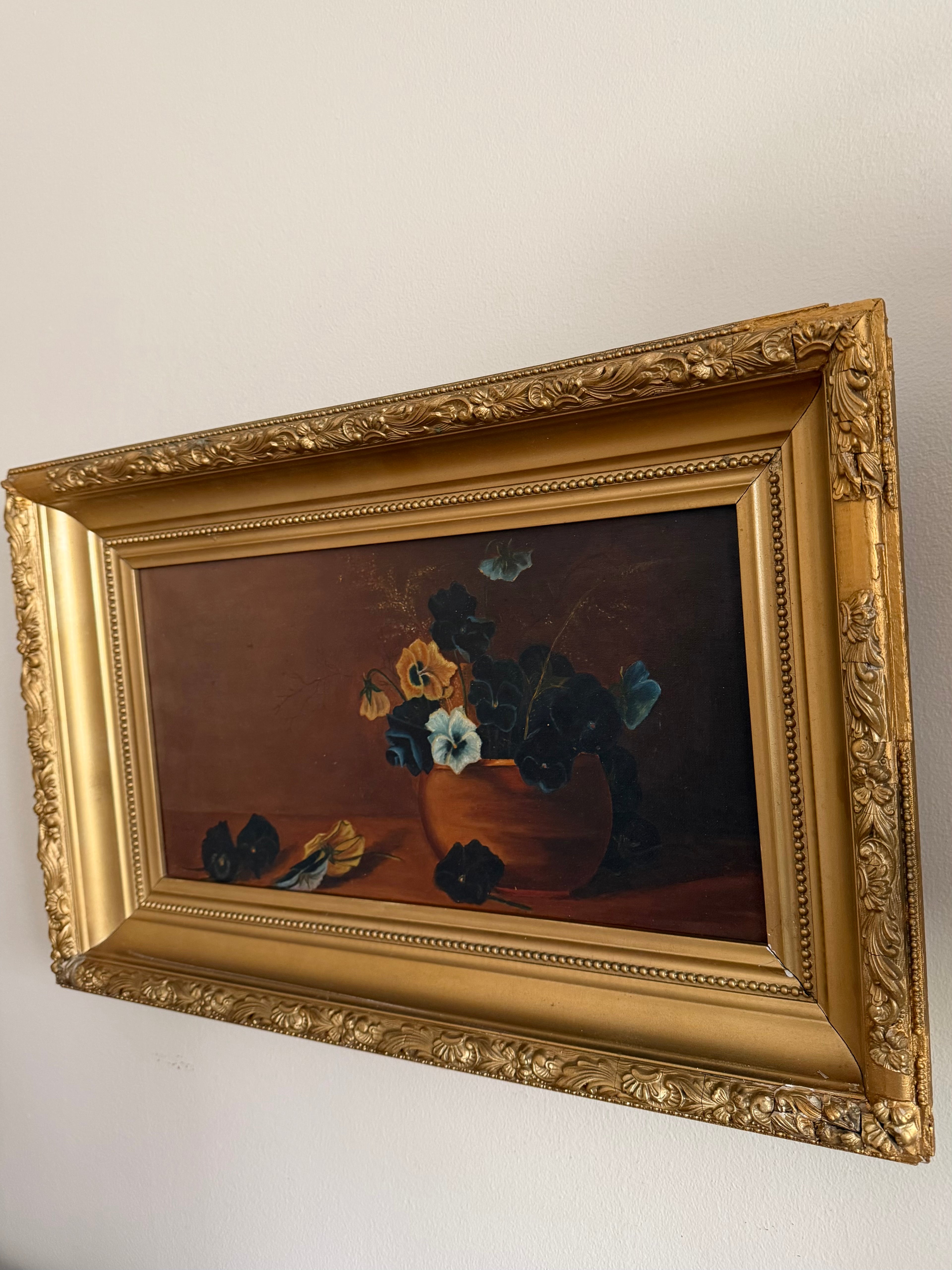 Antique Oil Painting on Canvas