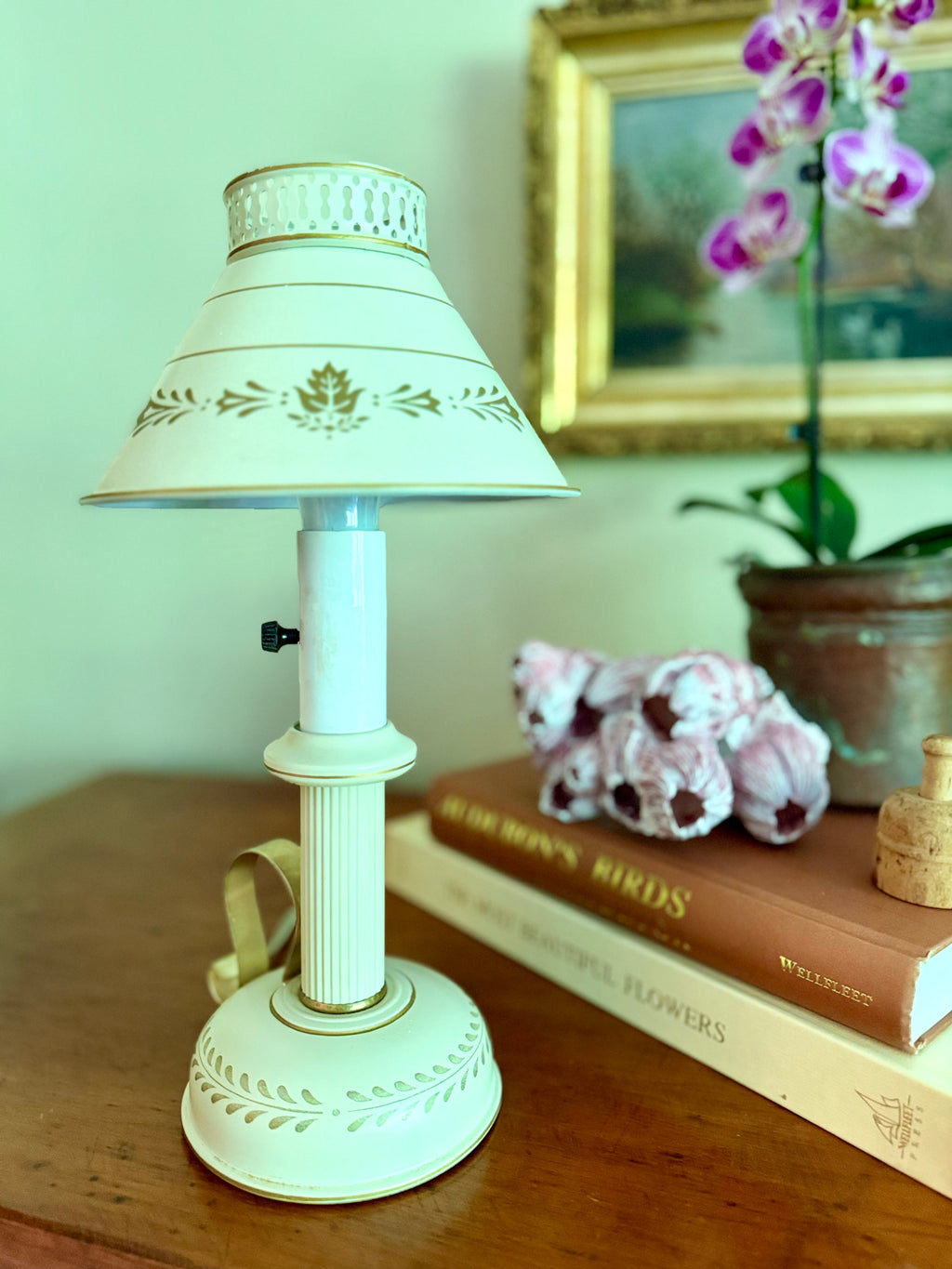 Small Toleware Lamp