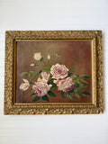 Antique Rose Oil Painting on Canvas