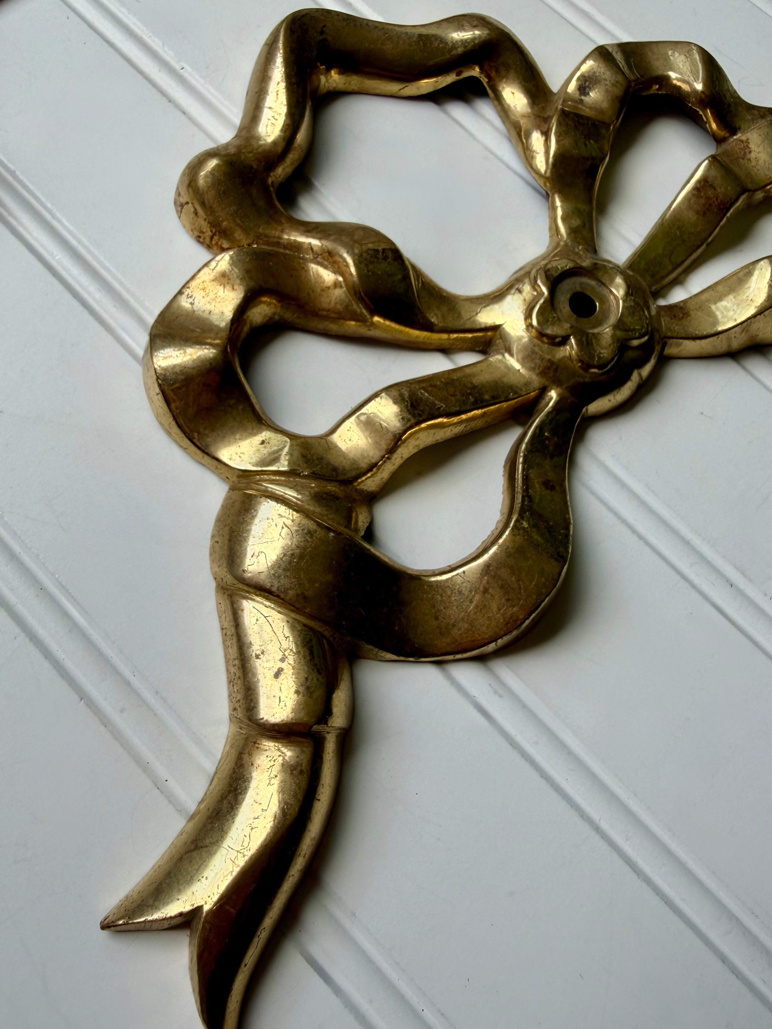 Brass Bow Pediment