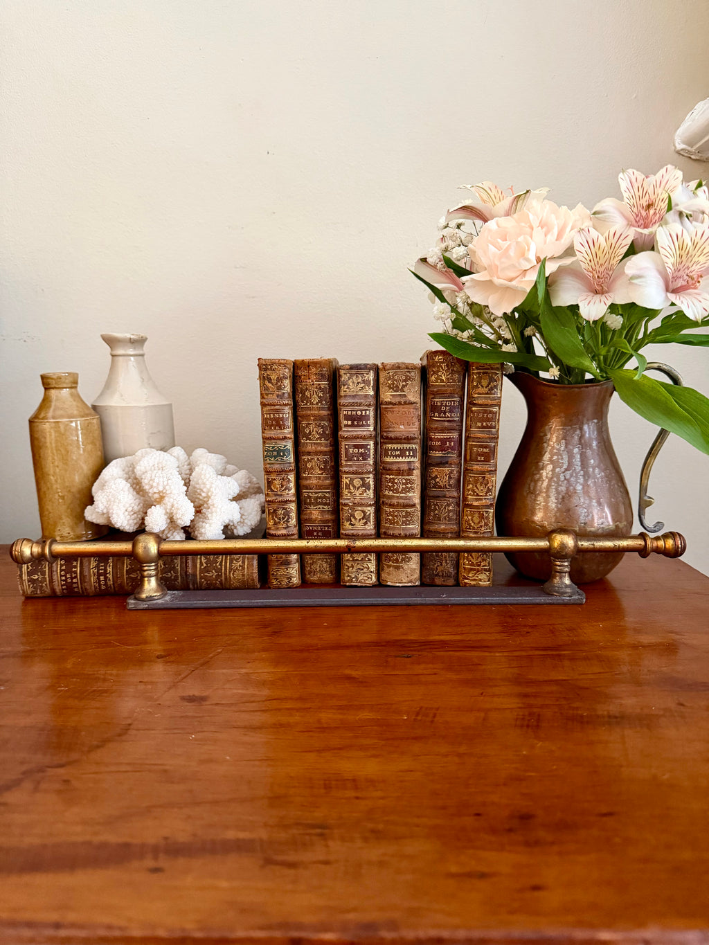 Brass Shelf Rail (salvage)