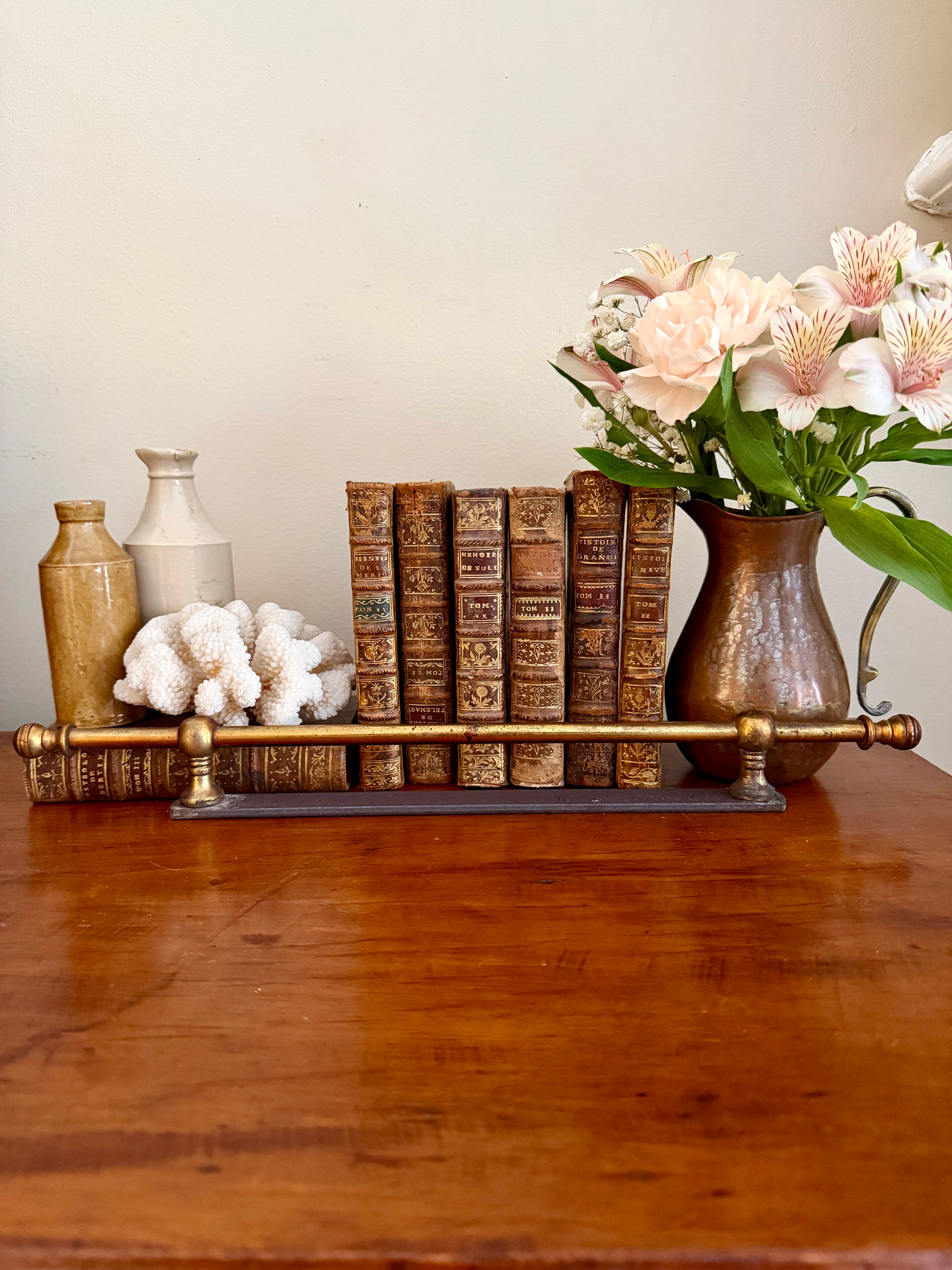 Brass Shelf Rail (salvage)