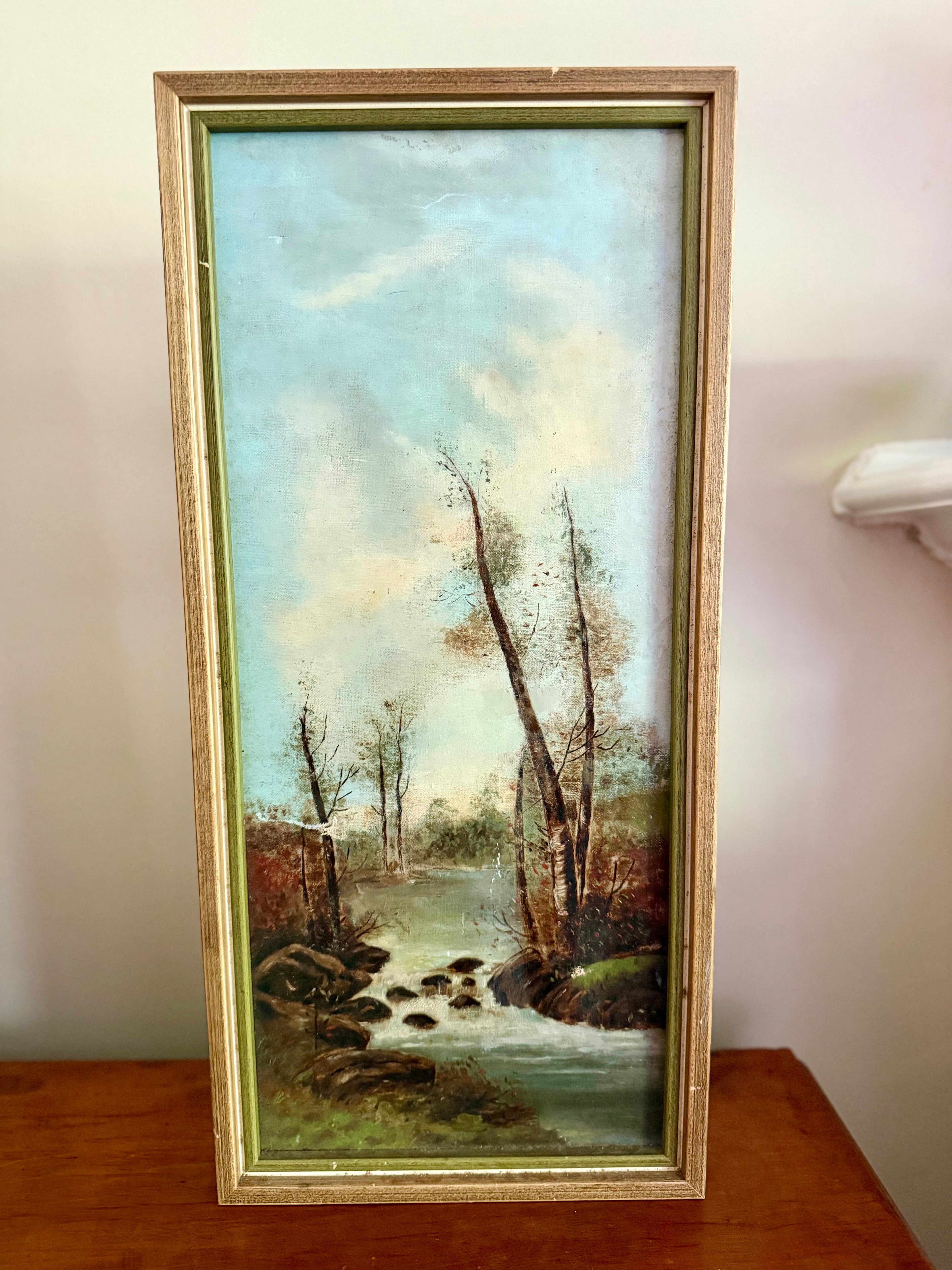 Antique Vertical Painting