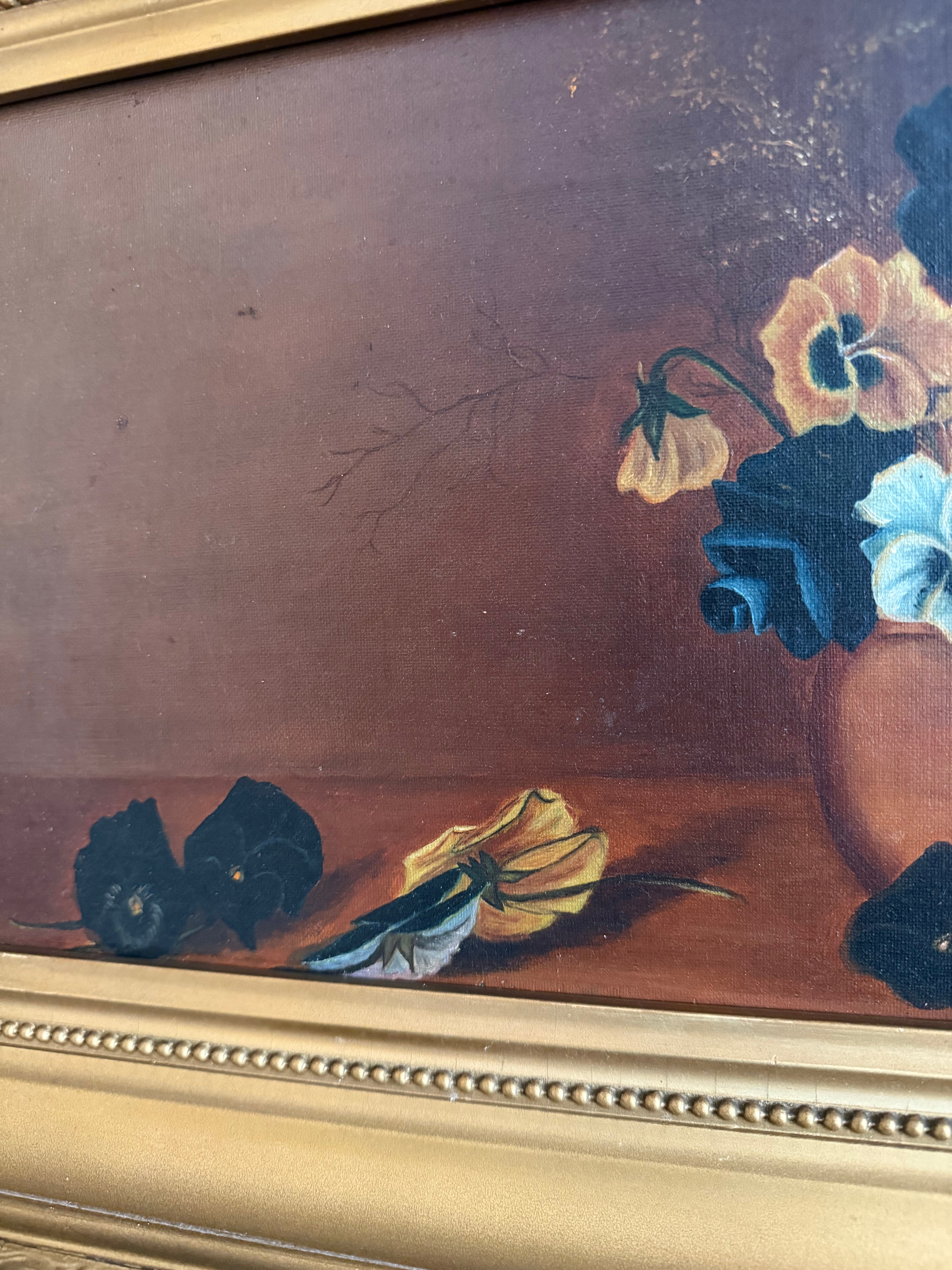 Antique Oil Painting on Canvas