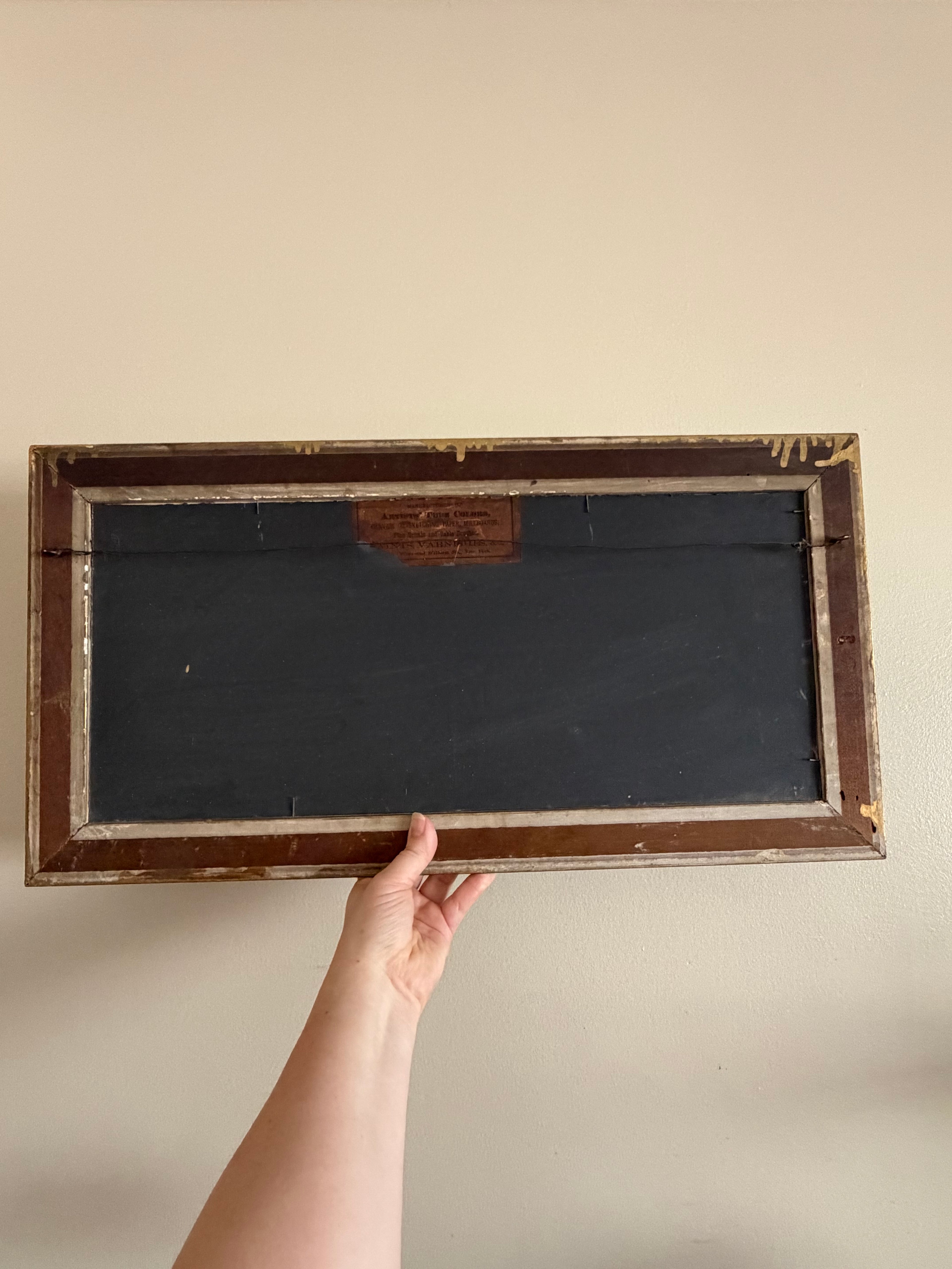 Antique Floral Oil Painting