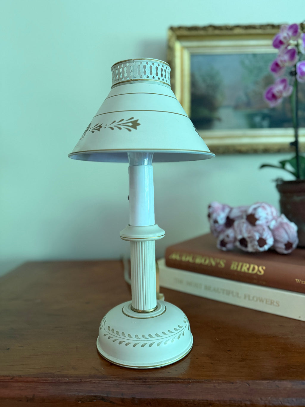 Small Toleware Lamp