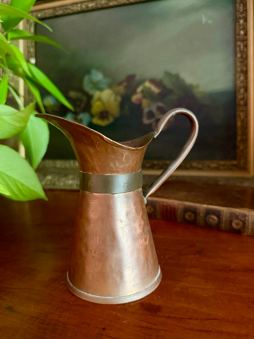 Small Hammered Copper Vase