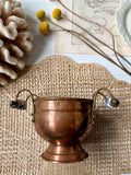 Copper Vessel with Delft Handles