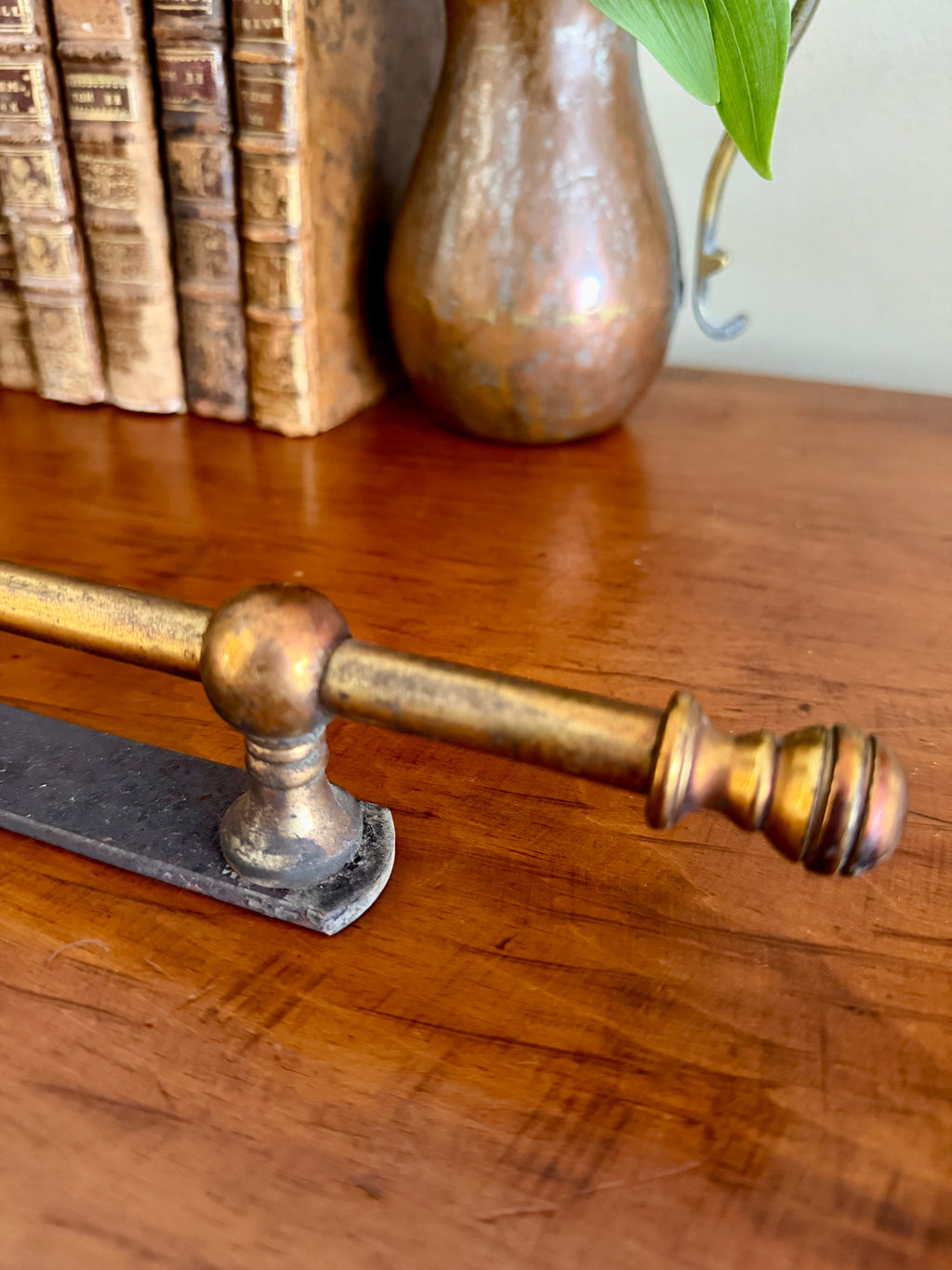 Brass Shelf Rail (salvage)