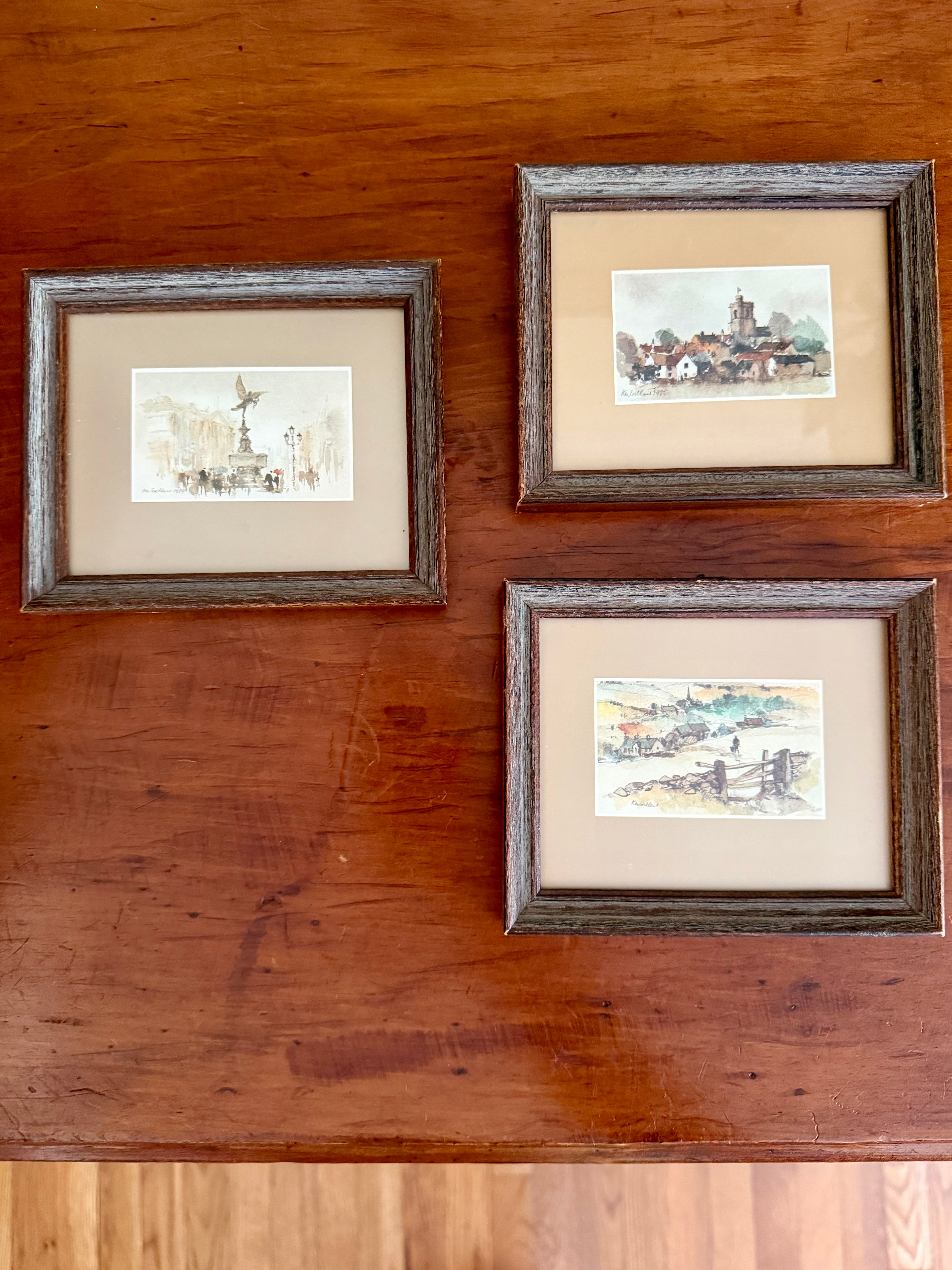 Set of 3 Vintage Landscape Prints from Ken Lochhead