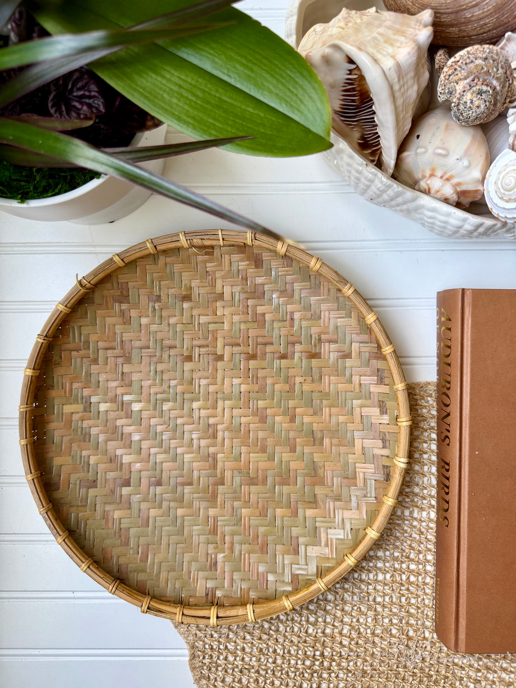 Artisan Handwoven Bamboo Trays (Set of 3)