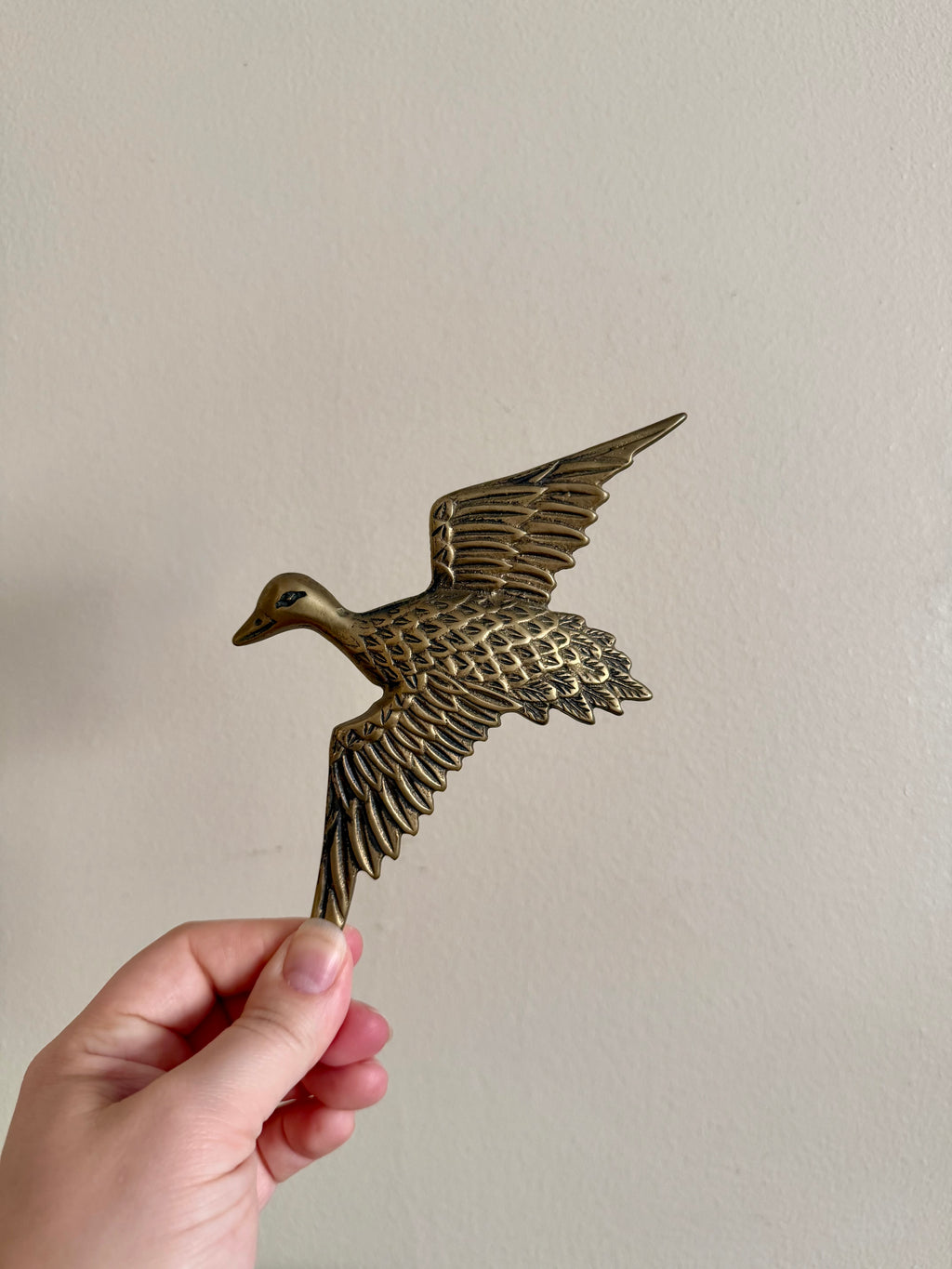 Set of 3 Hanging Brass Ducks