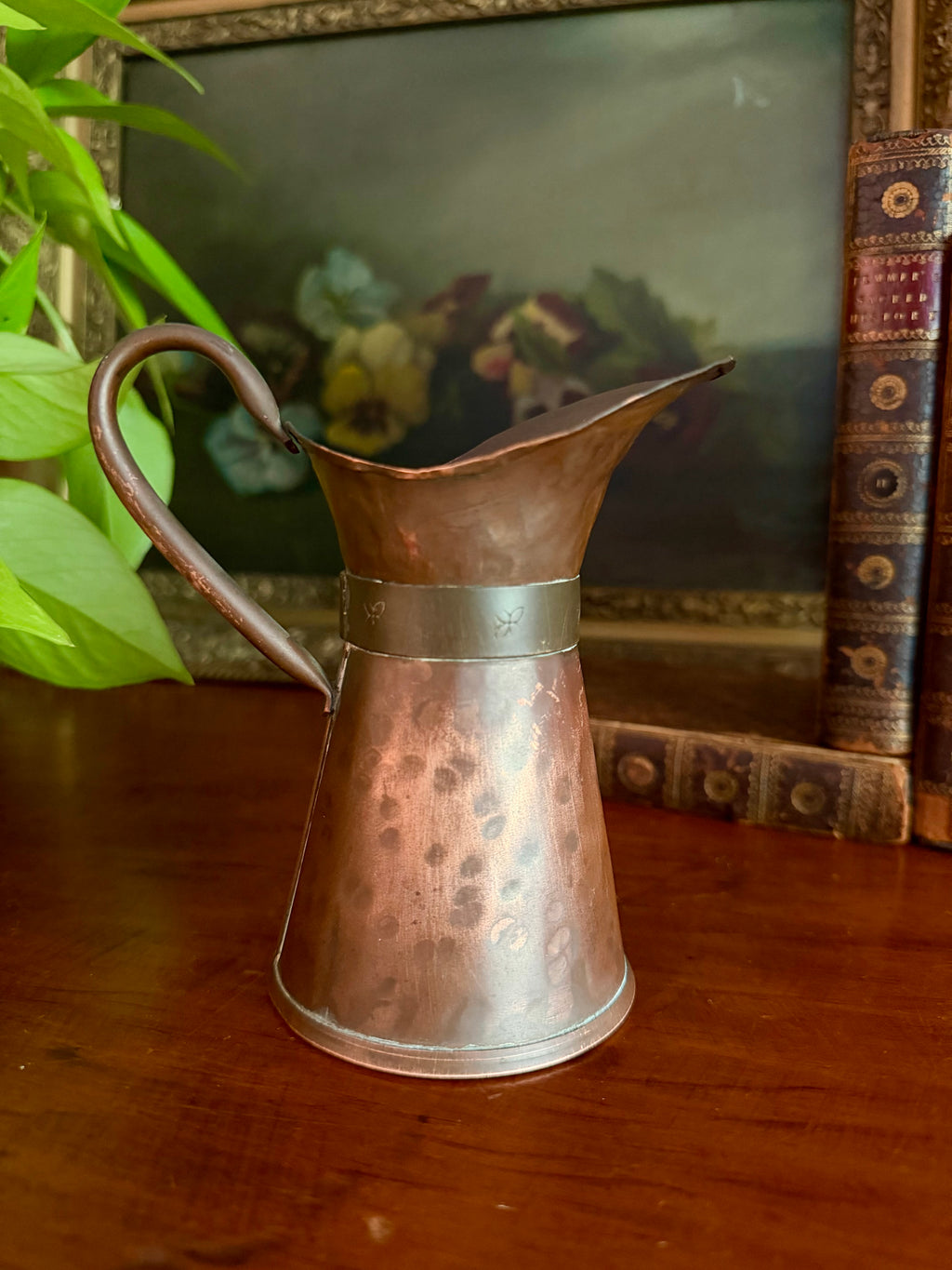 Small Hammered Copper Vase