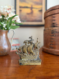 Vintage Cast Brass Bookend