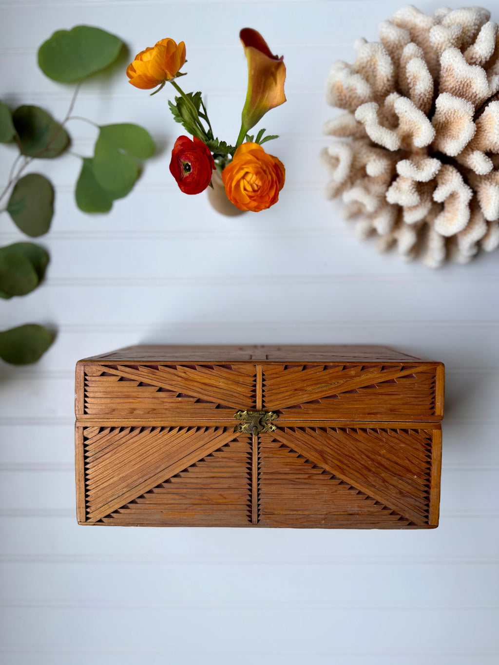 Vintage Tramp Art Style Box (circa 1960)