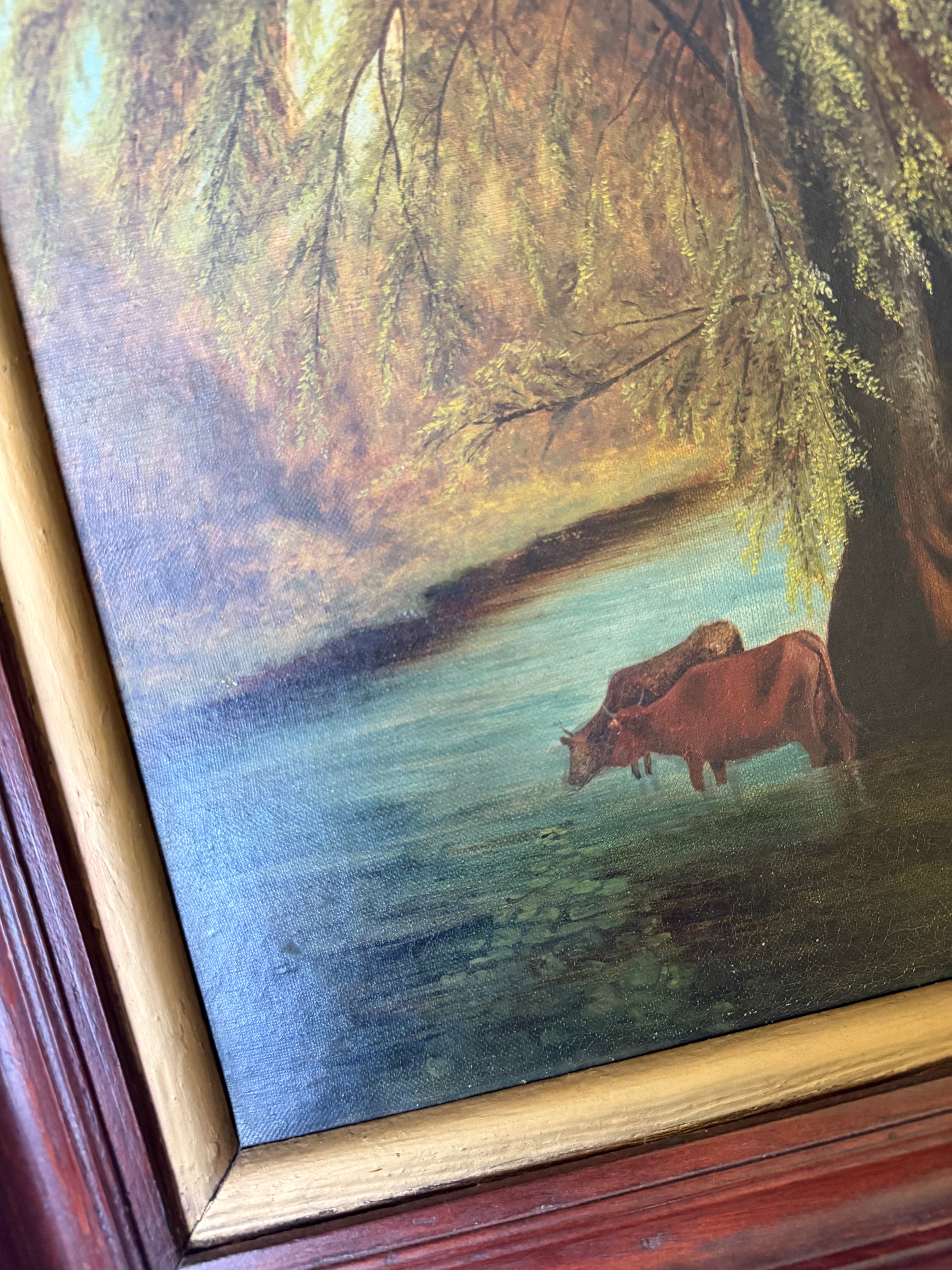 Antique Pastoral Painting