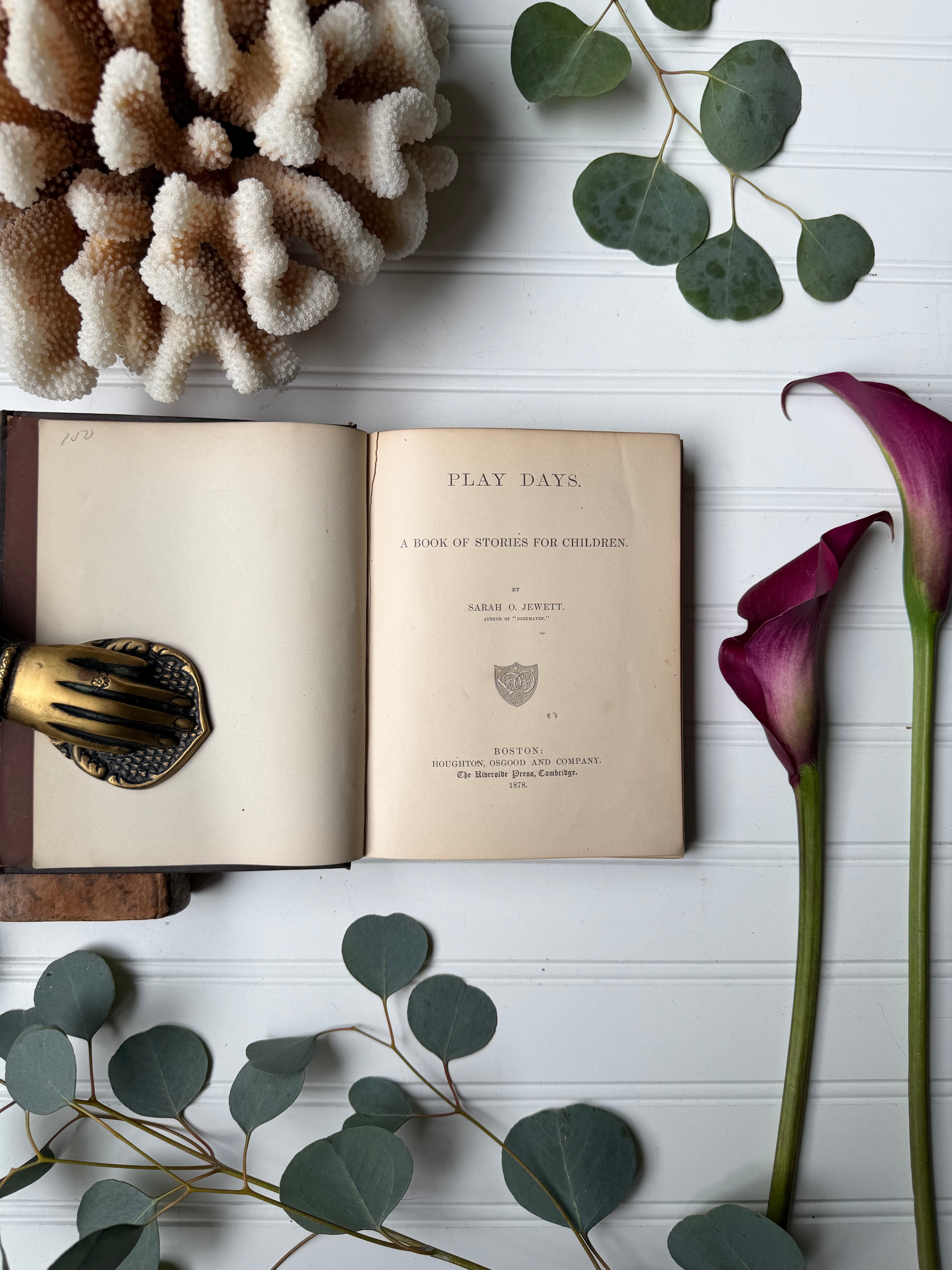 Antique Book: A Book of Stories for Children