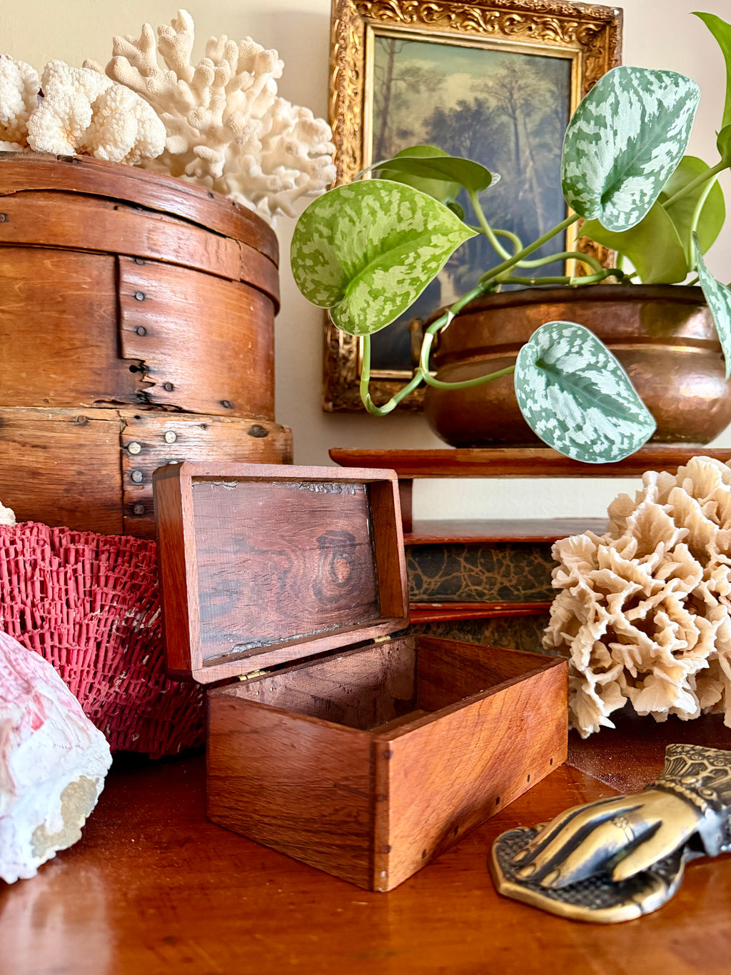 Small Wooden Handcrafted Keepsake Box