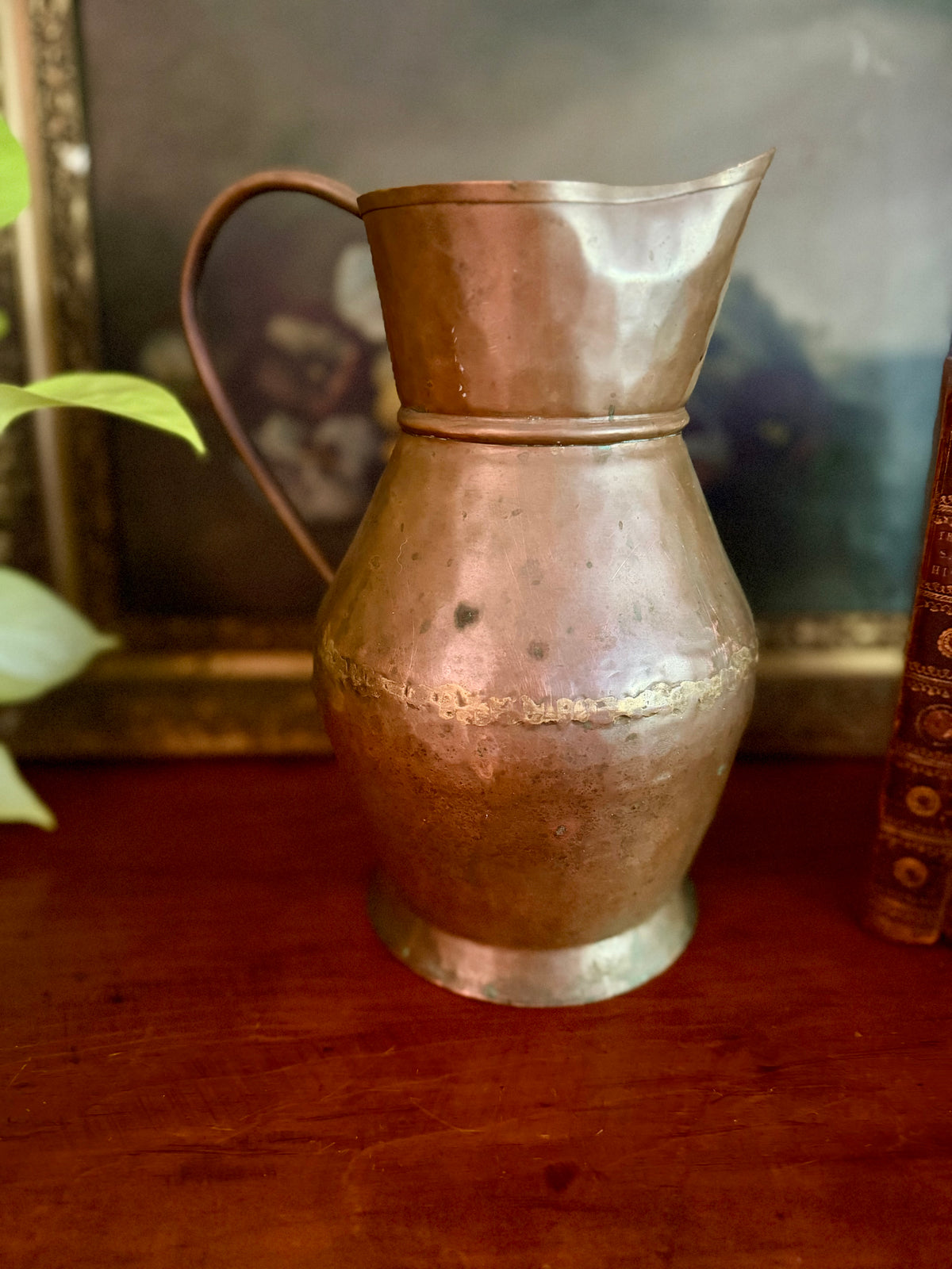 Vintage Hand-Hammered Copper Pitcher