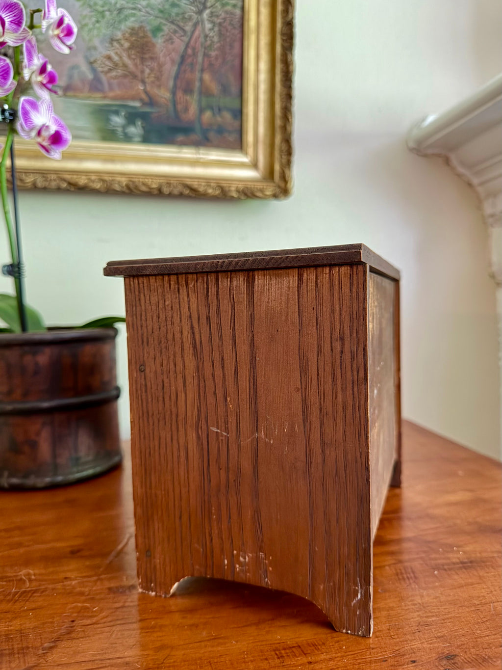Vintage Wooden Miniature Chest of Drawers