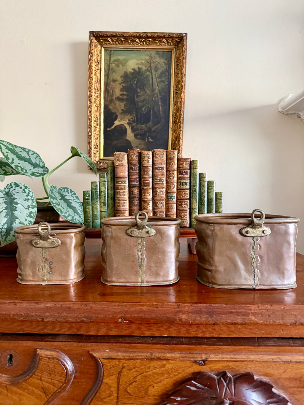 Set of 3 Nest Copper Wall Pockets