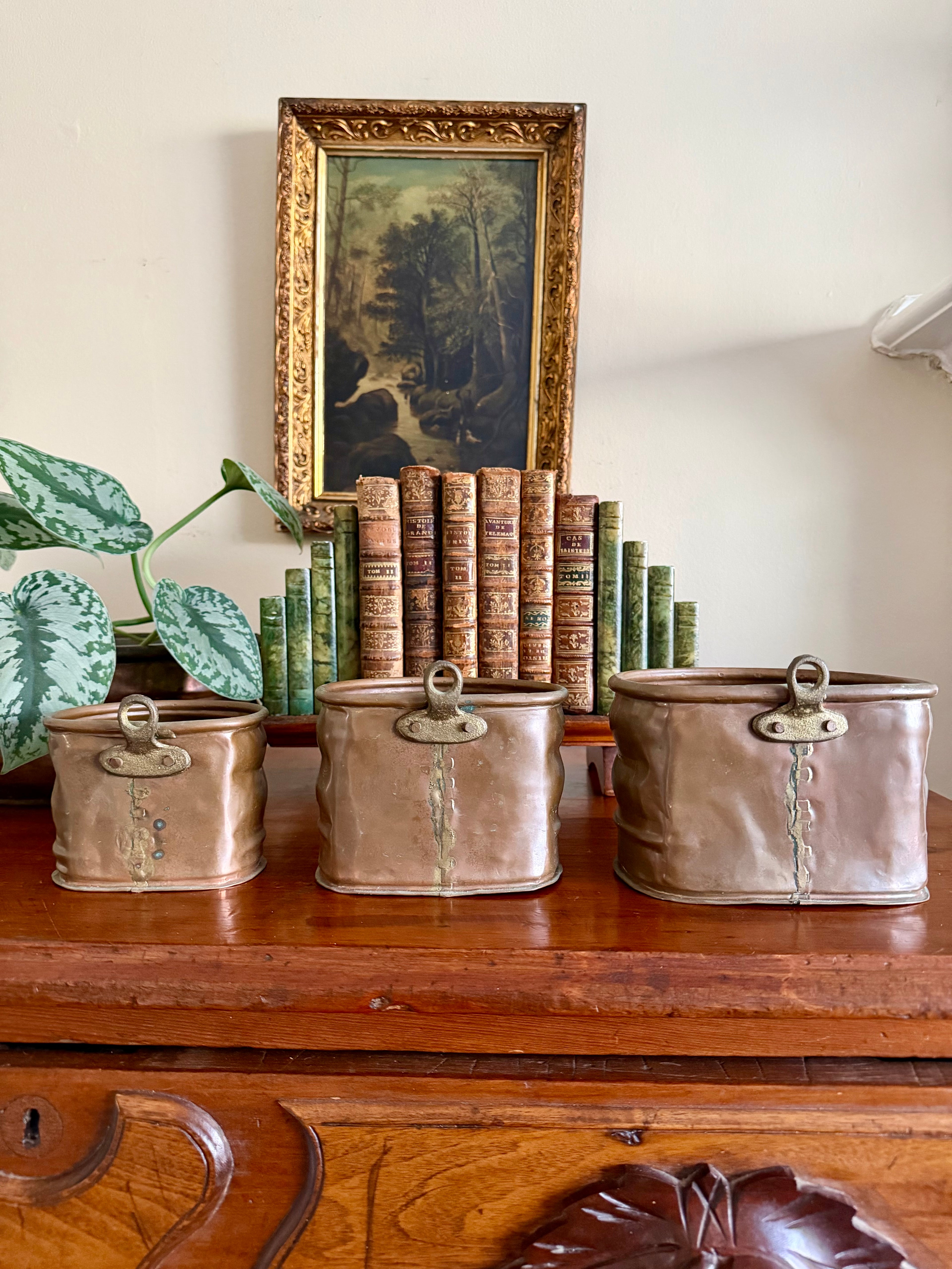 Set of 3 Nest Copper Wall Pockets