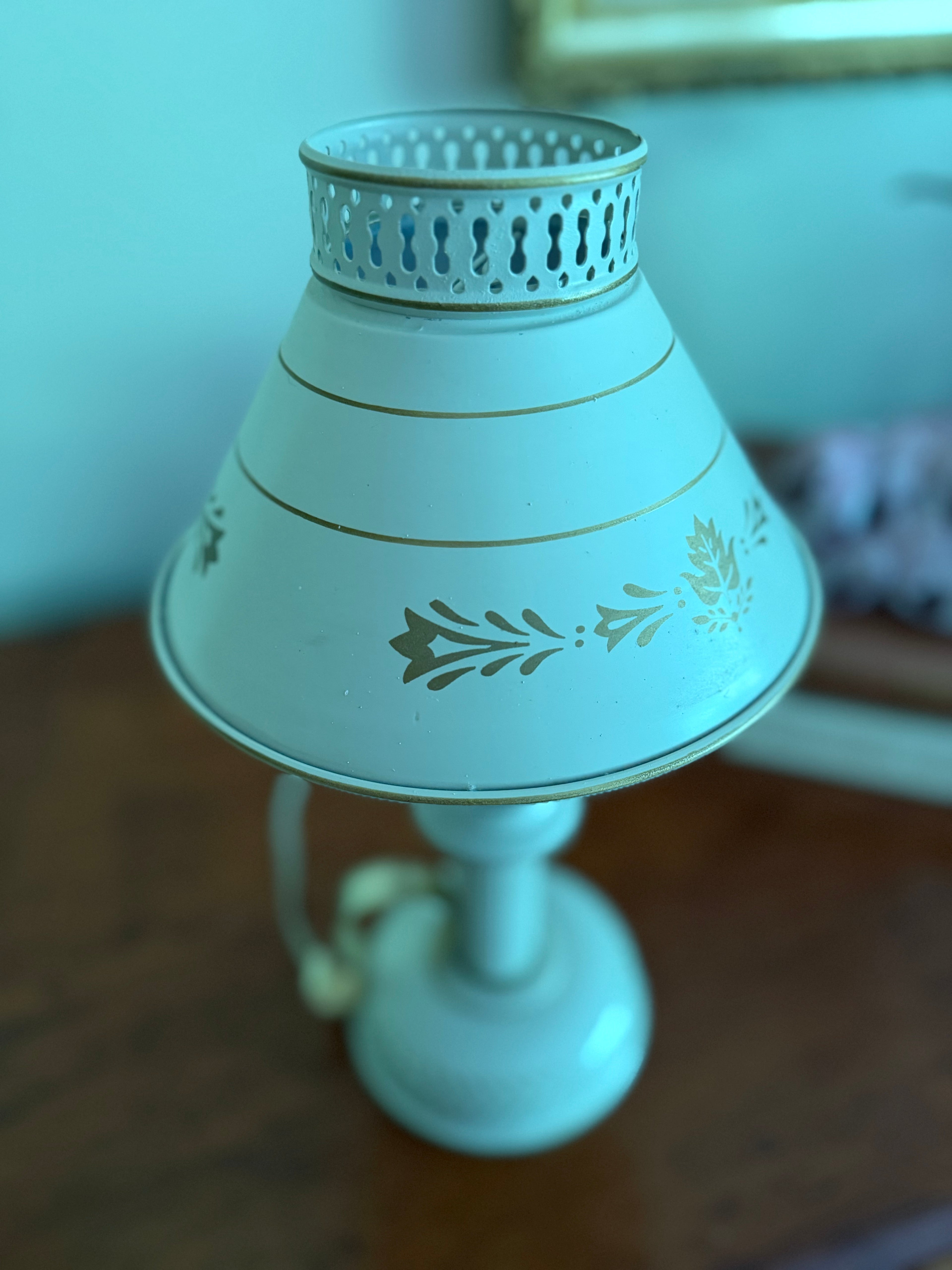 Small Toleware Lamp