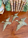 Set of 3 Hanging Brass Ducks