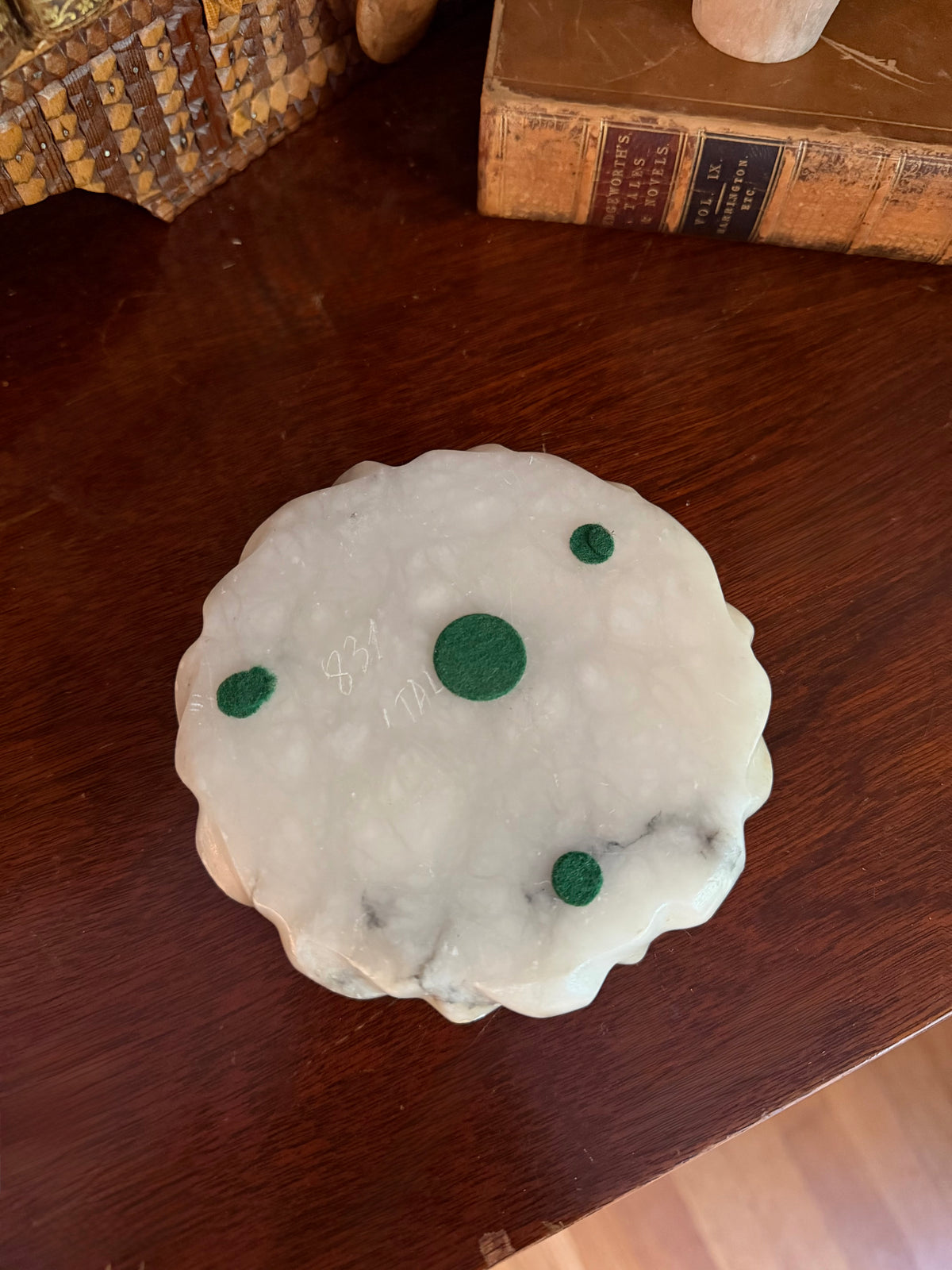 Small Cloche with Italian Alabaster Base