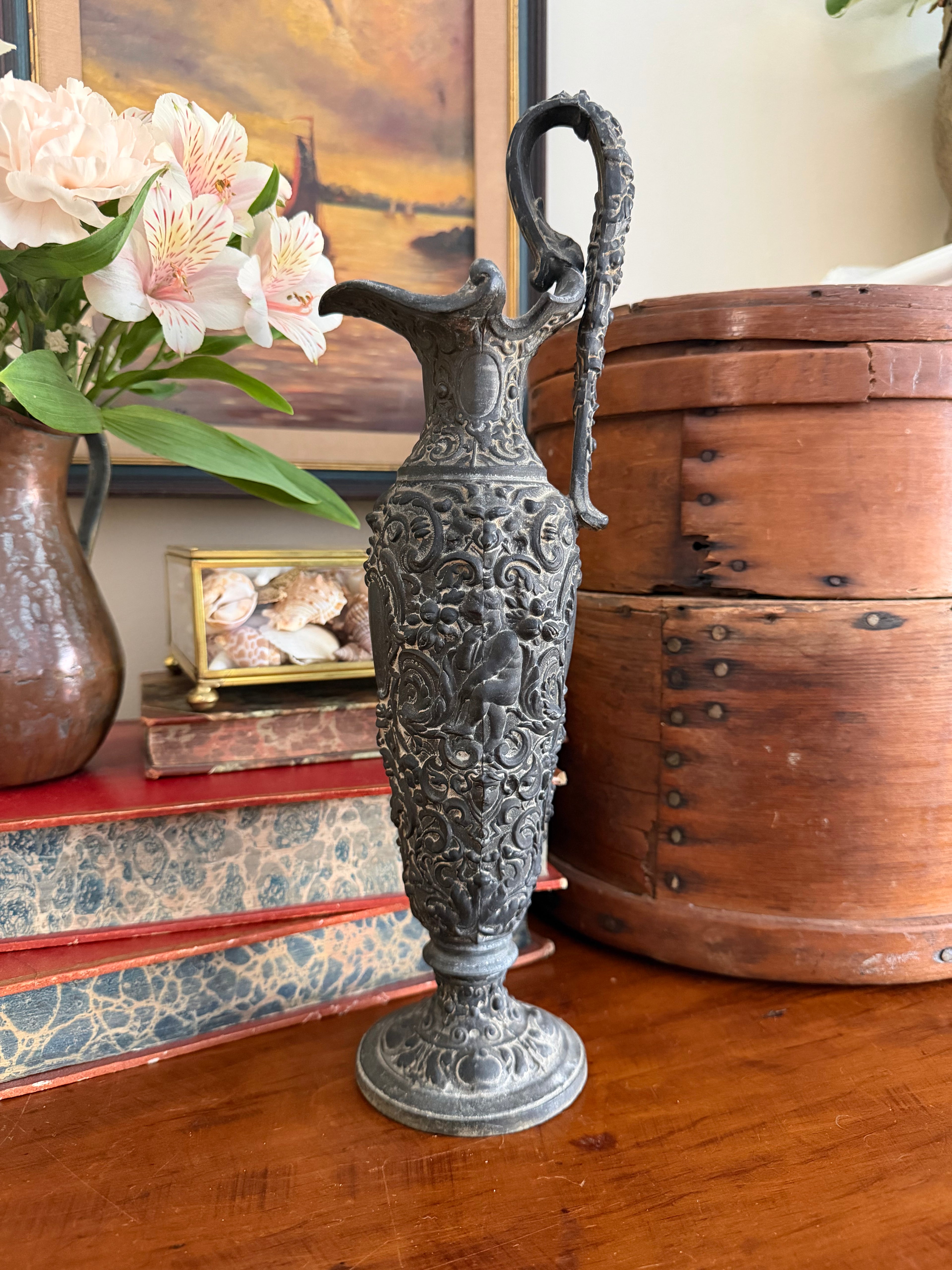 Ornate Antique-Style Metal Ewer