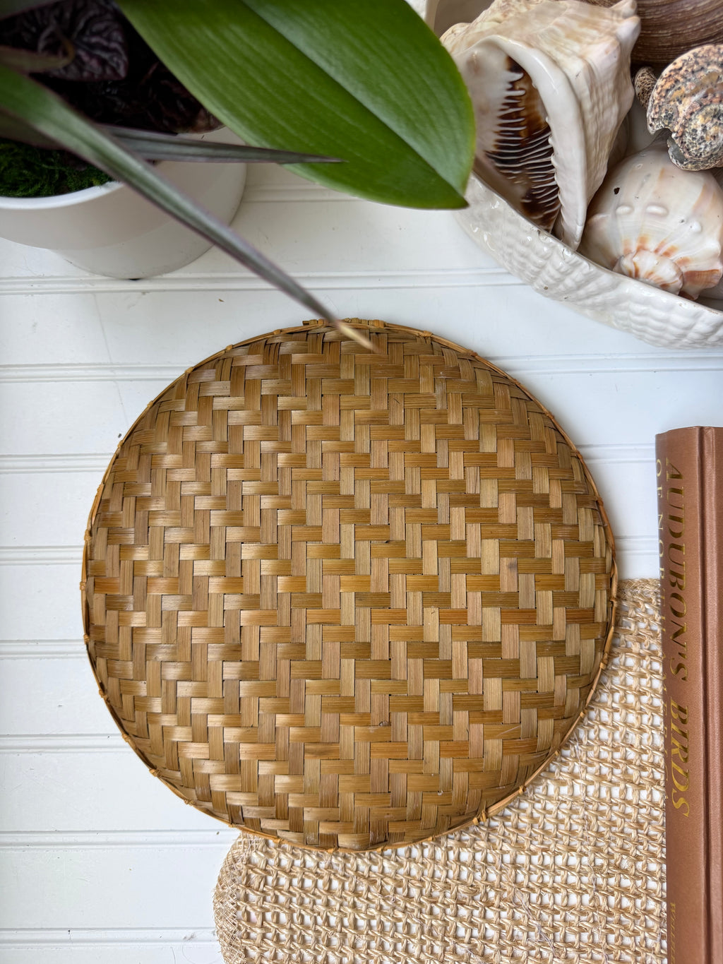 Artisan Handwoven Bamboo Trays (Set of 3)