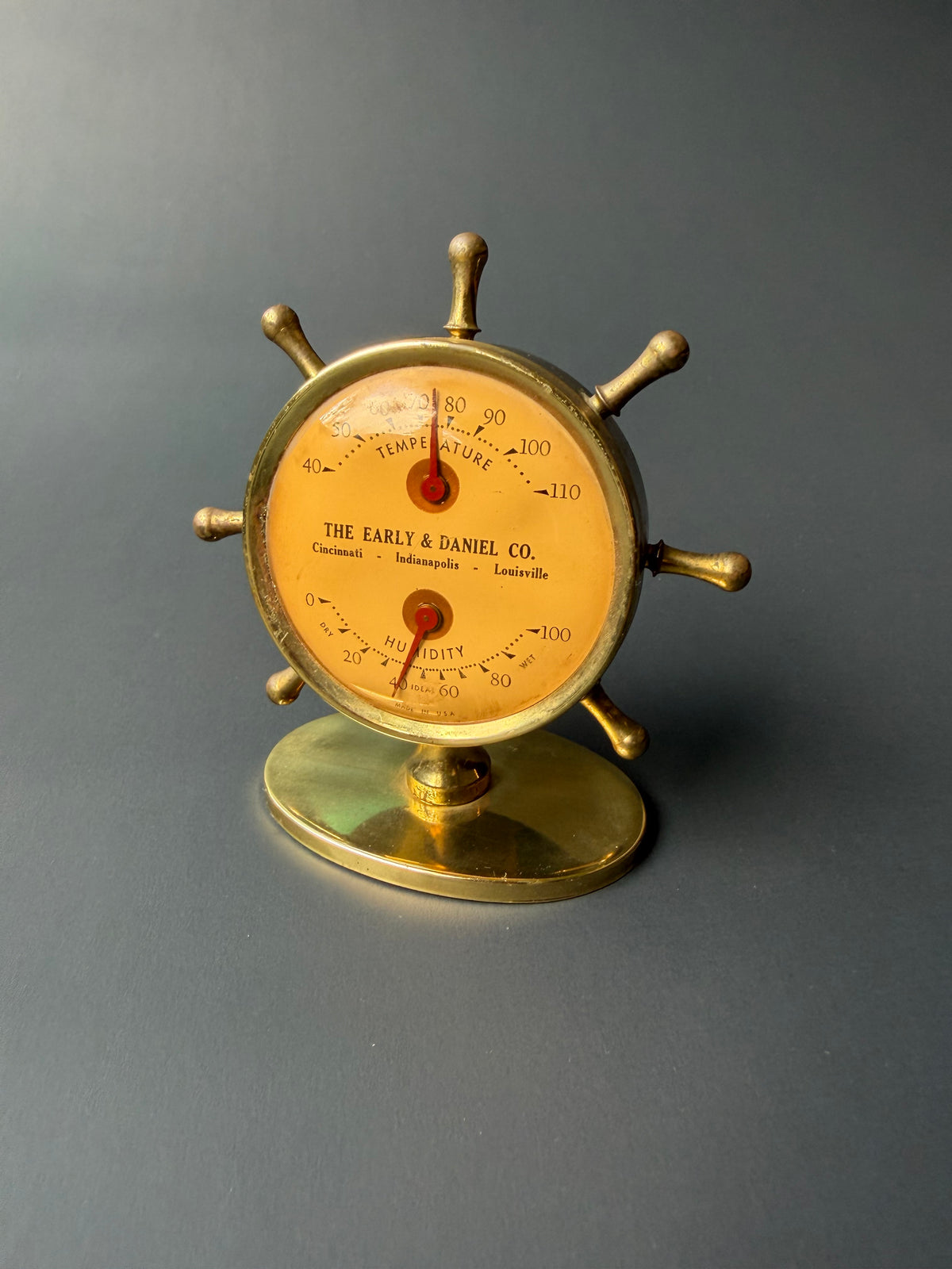 Vintage Brass Weather Station