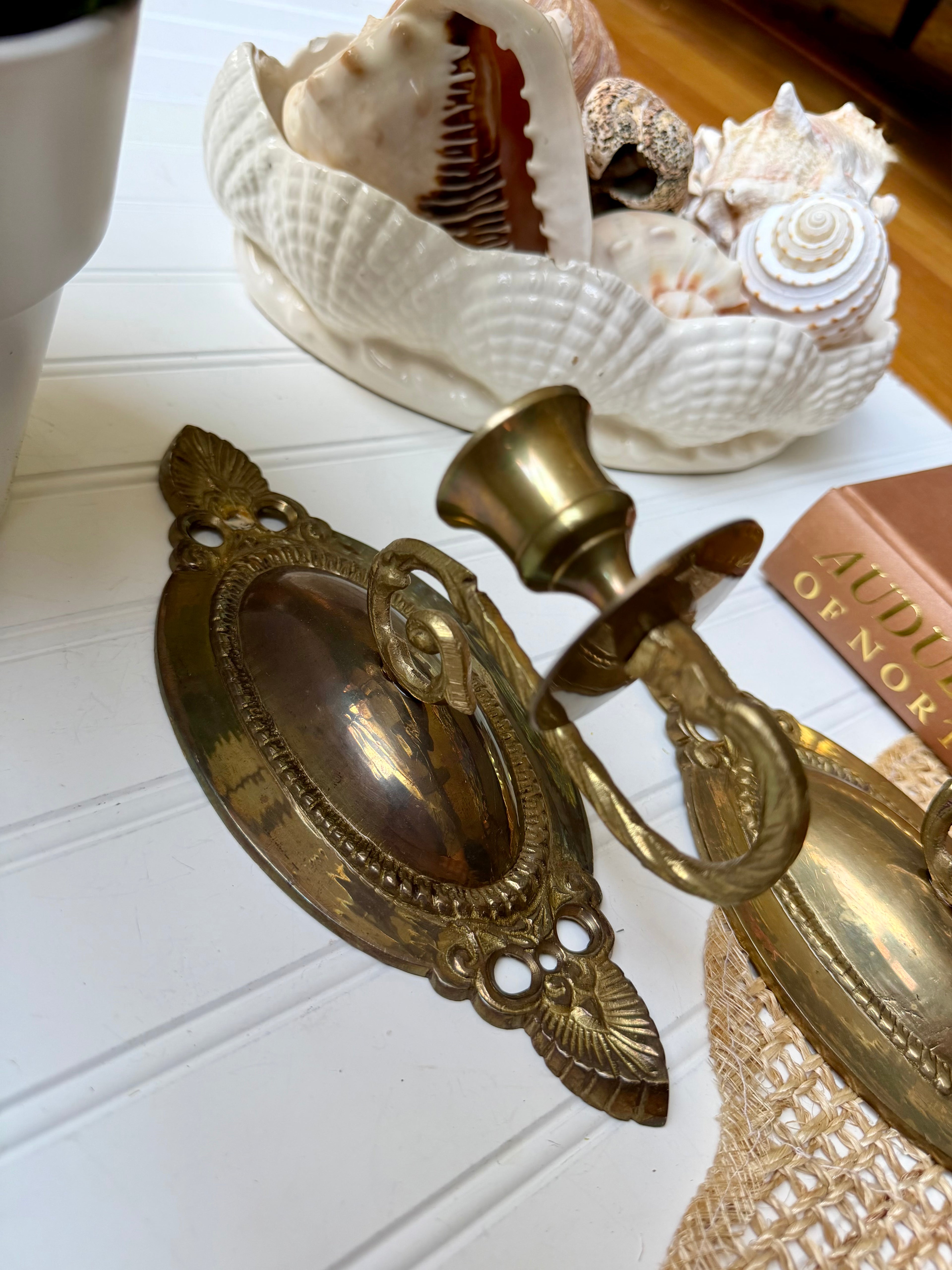Brass Candle Sconces