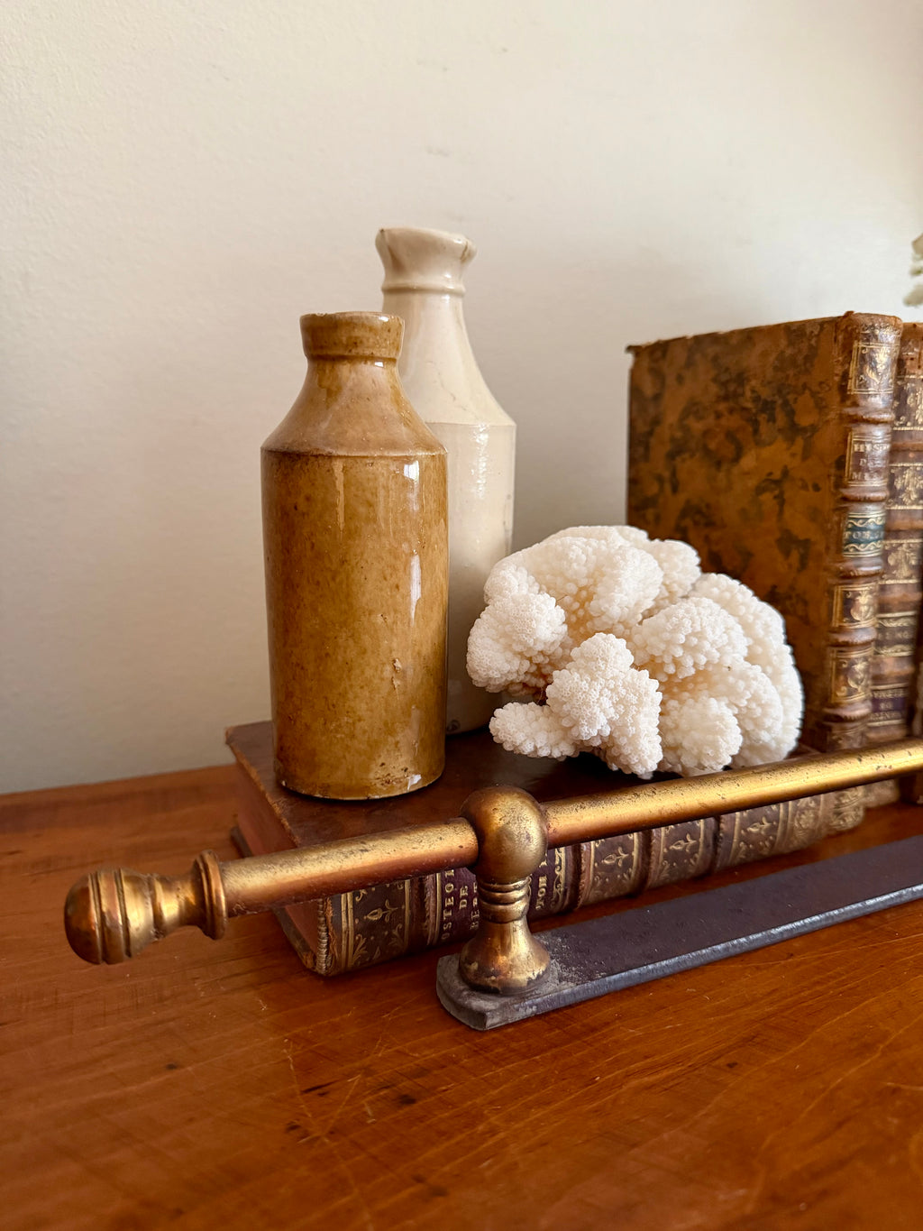 Brass Shelf Rail (salvage)