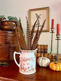 Vintage Furnivals "Quail Brown" Transferware Pitcher