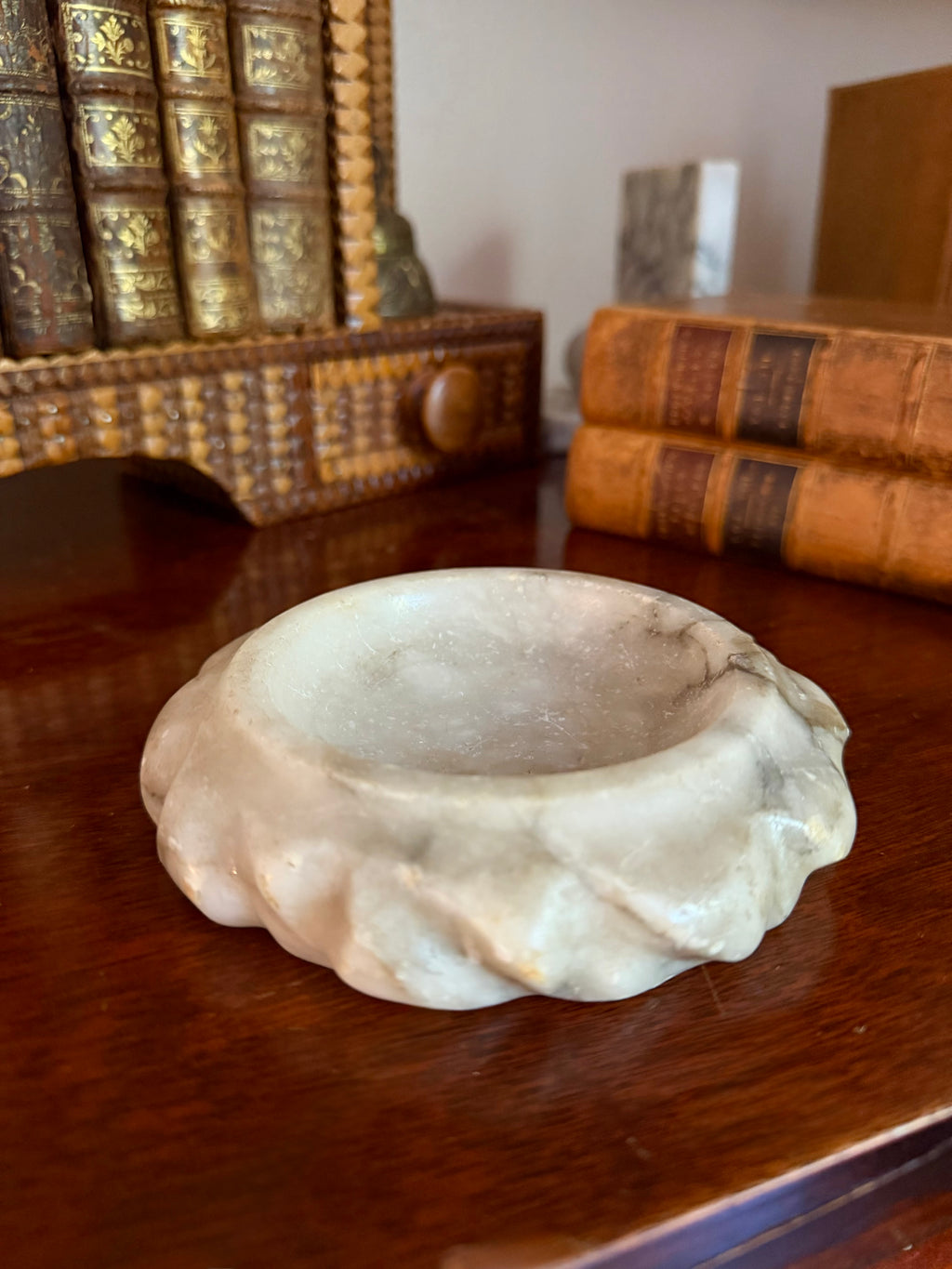 Small Cloche with Italian Alabaster Base