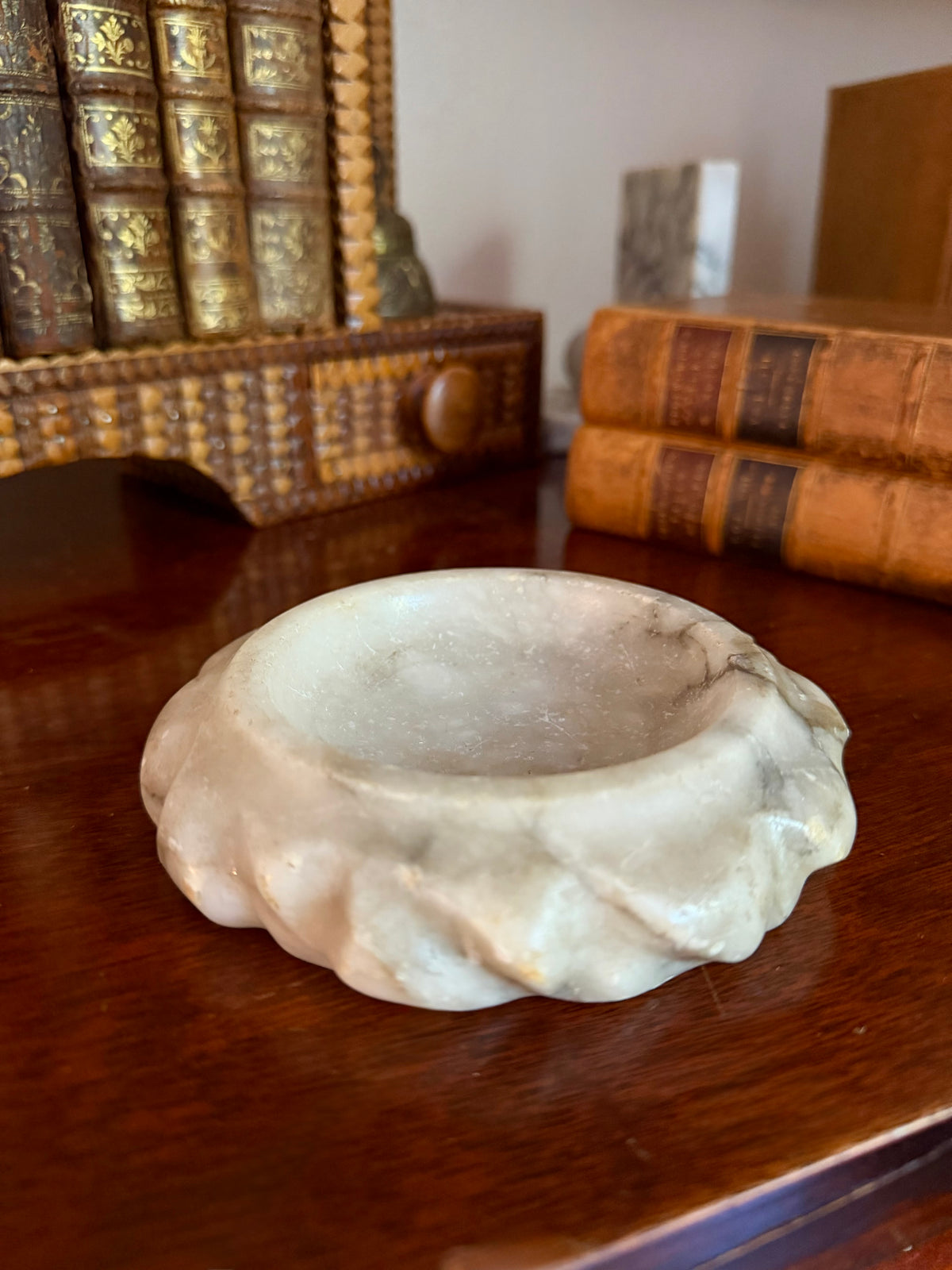 Small Cloche with Italian Alabaster Base