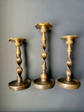 Twist Style Candle Holders (set of 3)