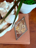 Handmade Diamond Pressed Flower Suncatcher