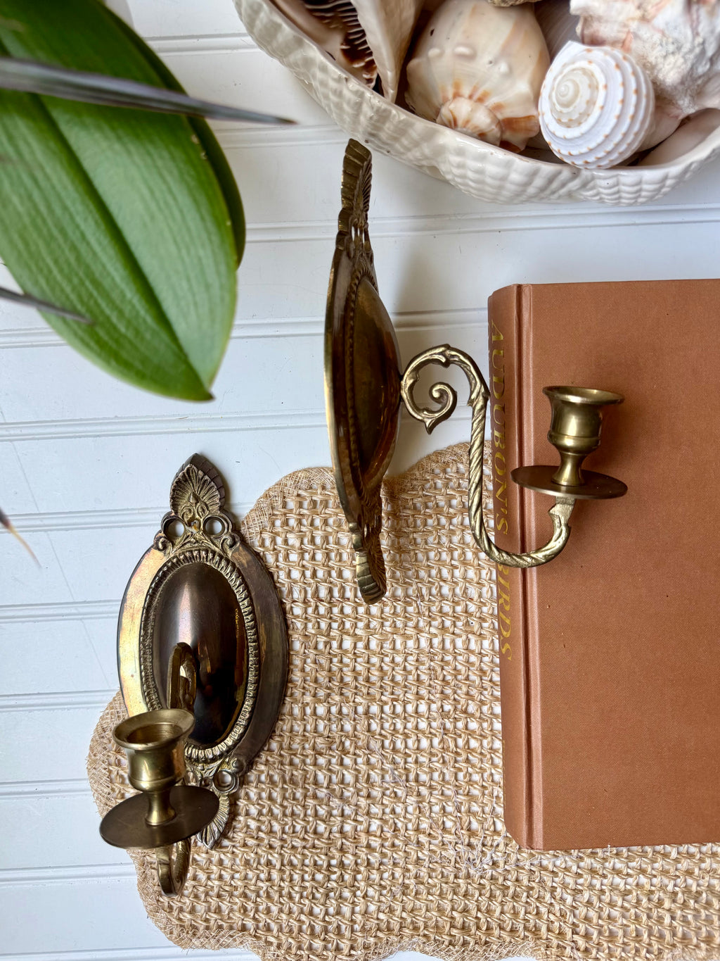 Brass Candle Sconces