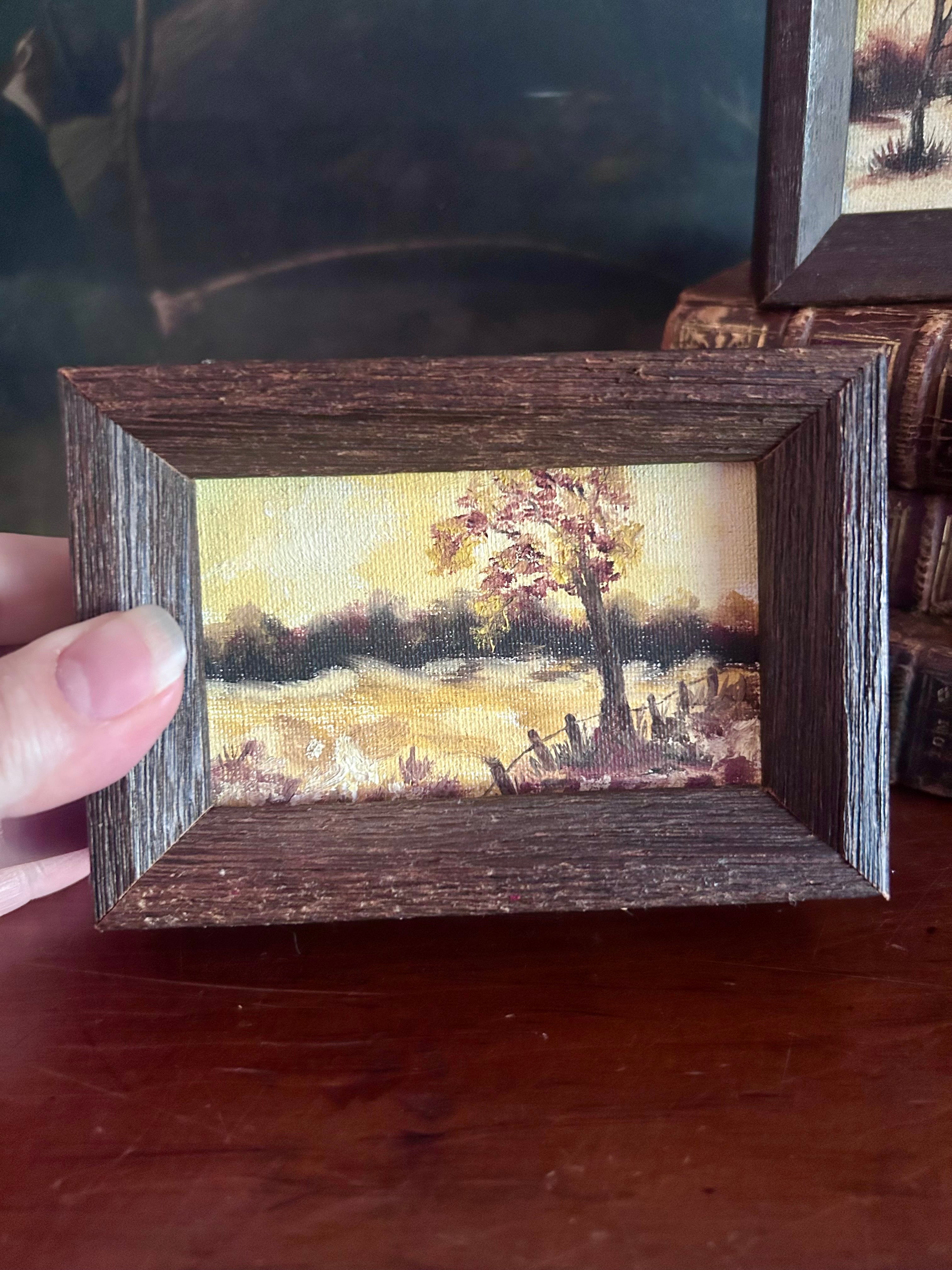 Set of two Small Landscape Paintings