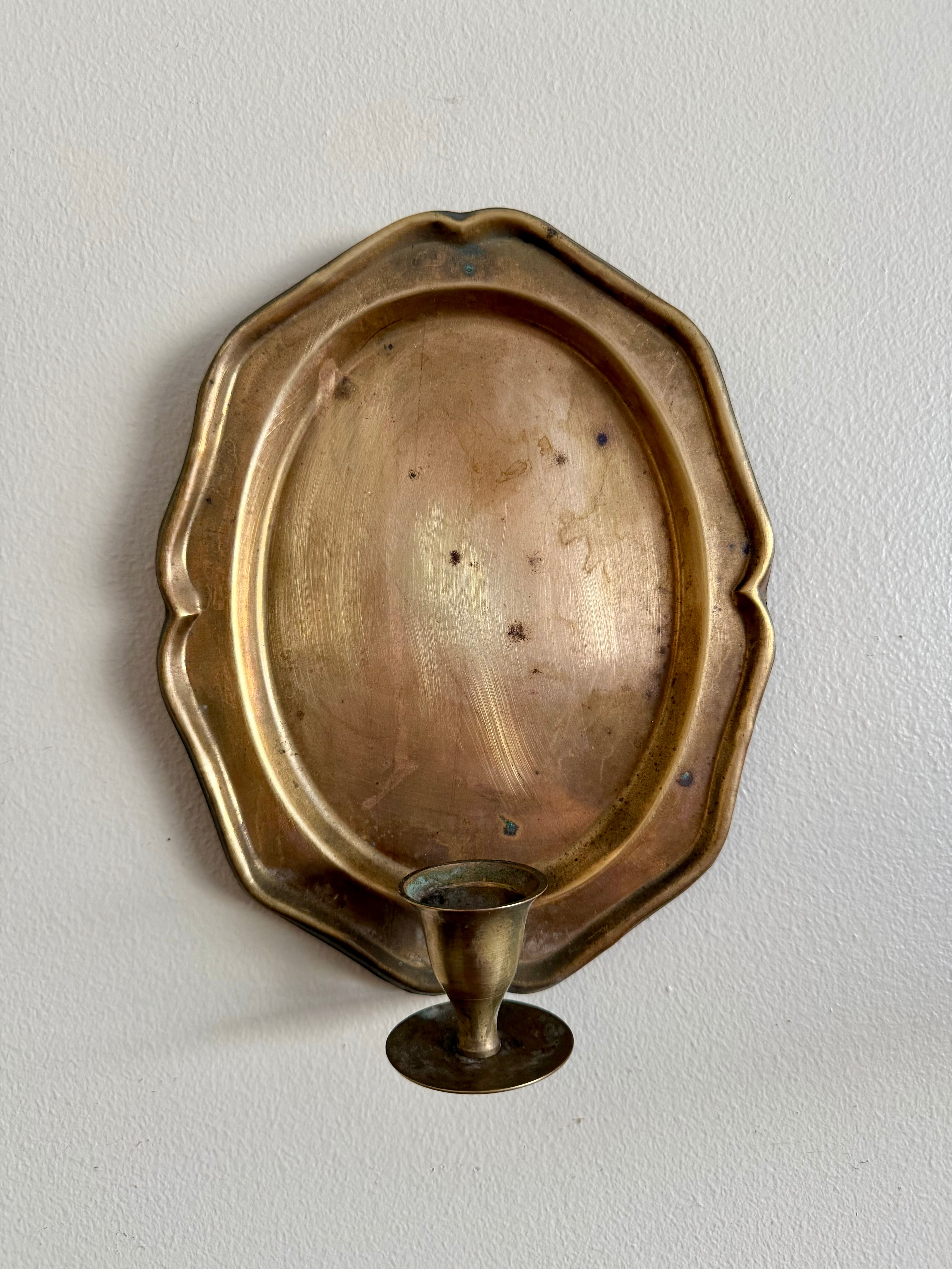 Pair of Brass Wall Sconces