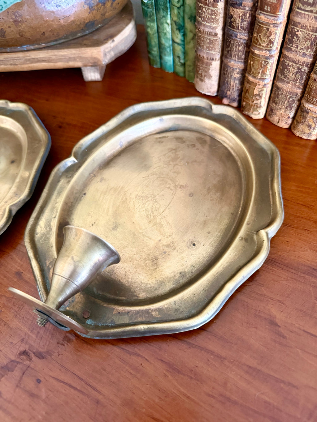 Pair of Brass Wall Sconces