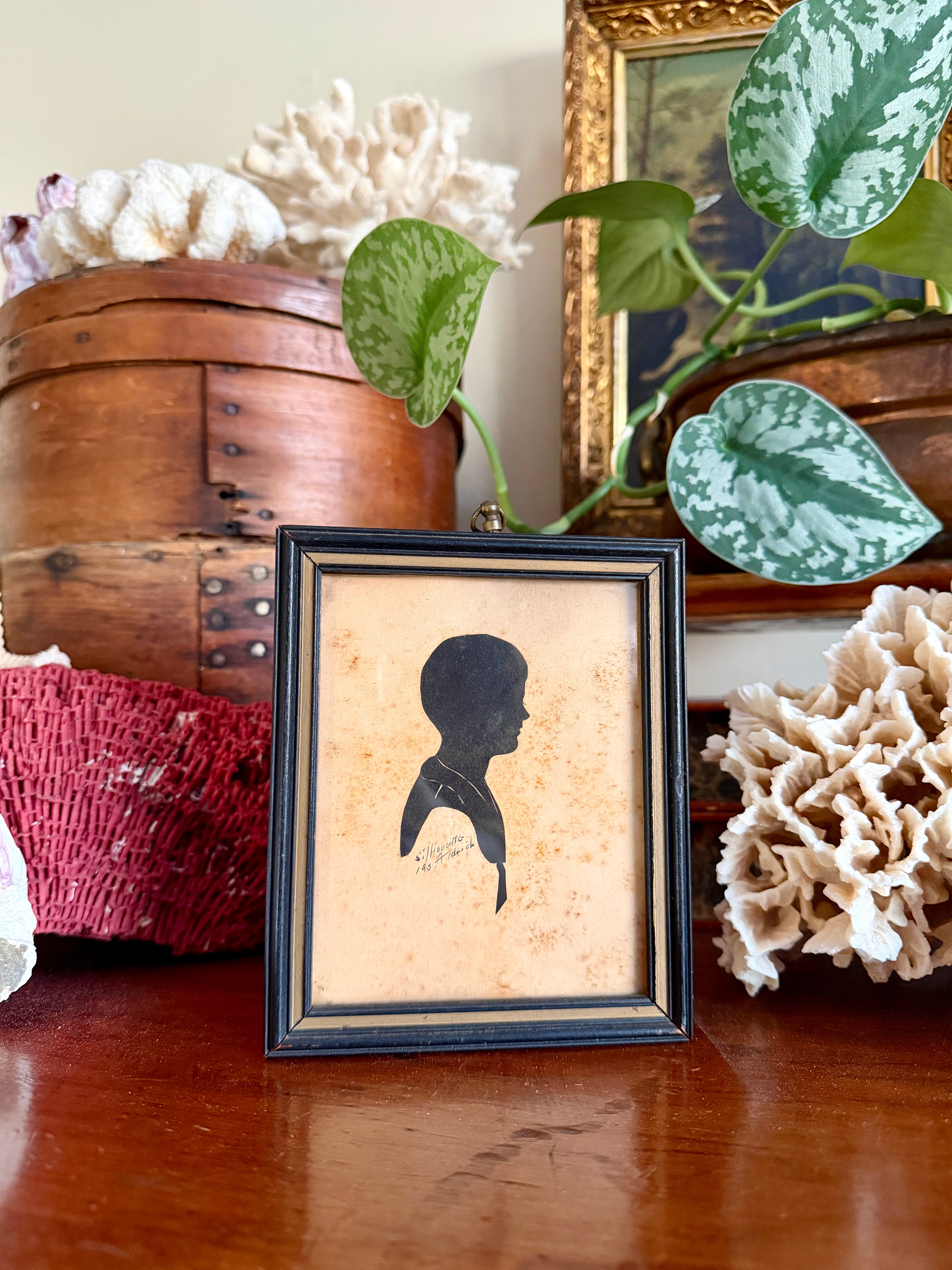 Vintage Hand-Cut Silhouette Portrait