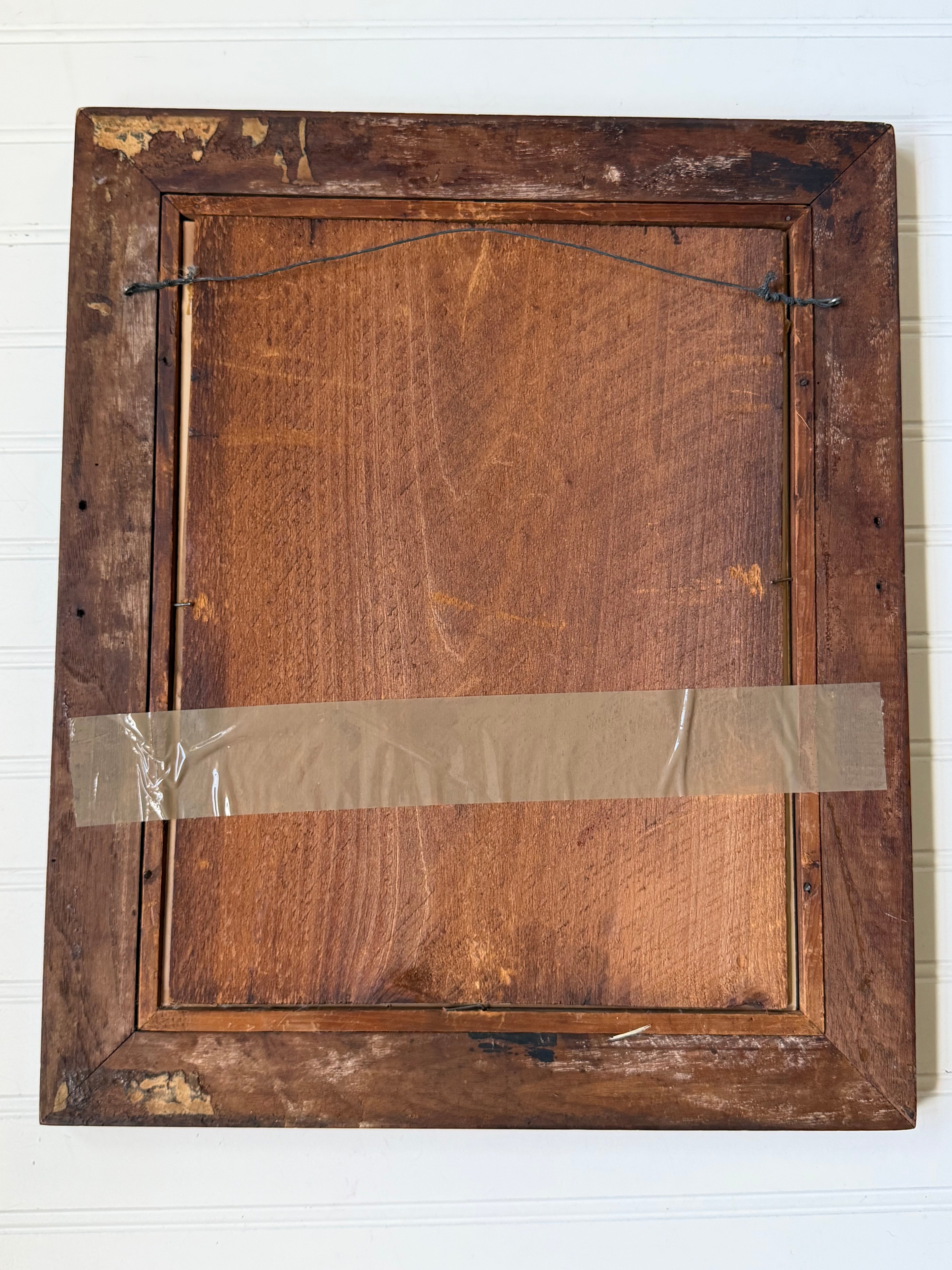 Floral Art in Antique Wood Frames