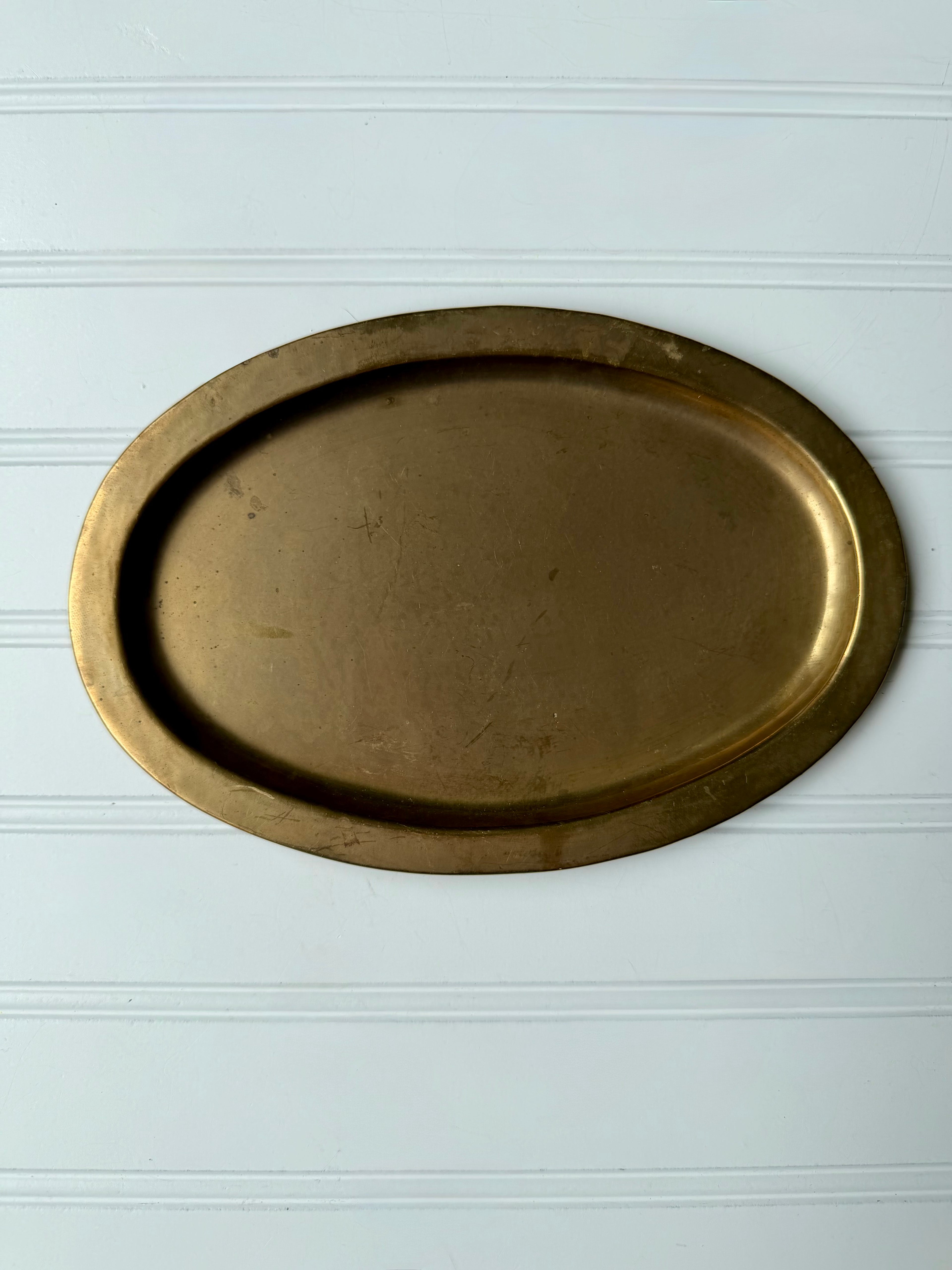 Small Brass Oval Tray